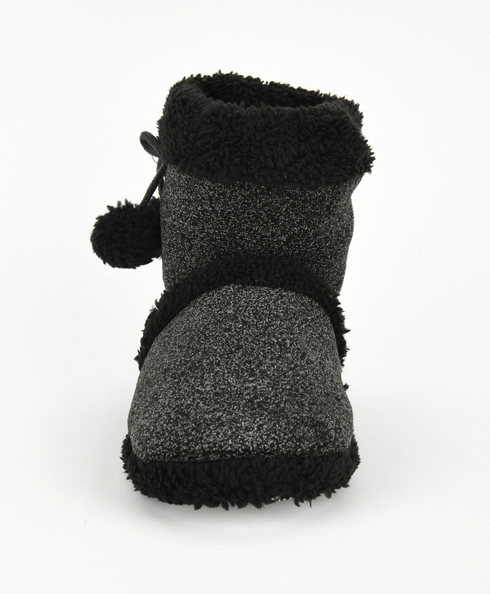 Pantufla mujer chiporro negra caña alta Pantufla mujer chiporro negra caña alta