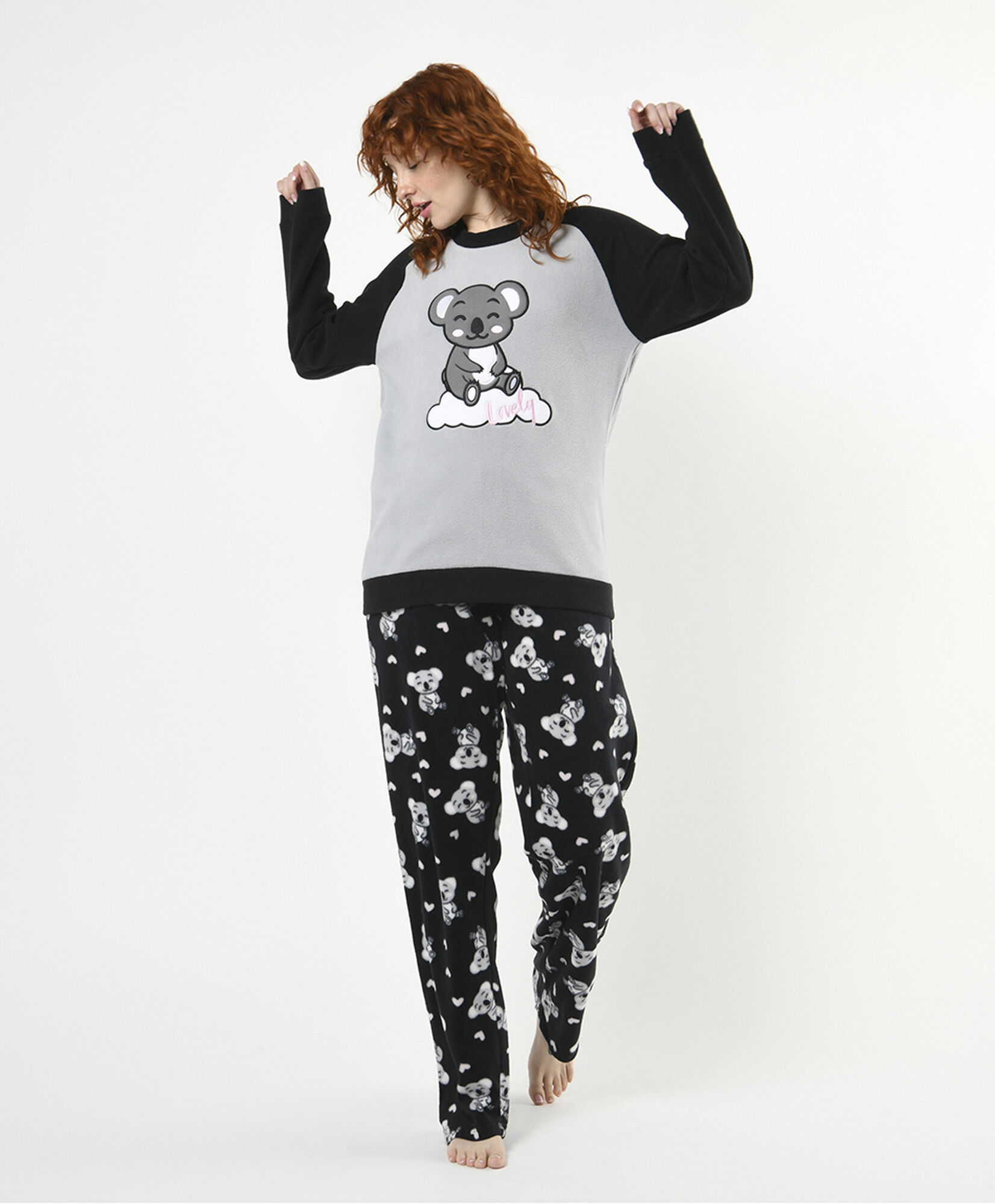 Pijama mujer polar estampado koala Pijama mujer polar estampado koala
