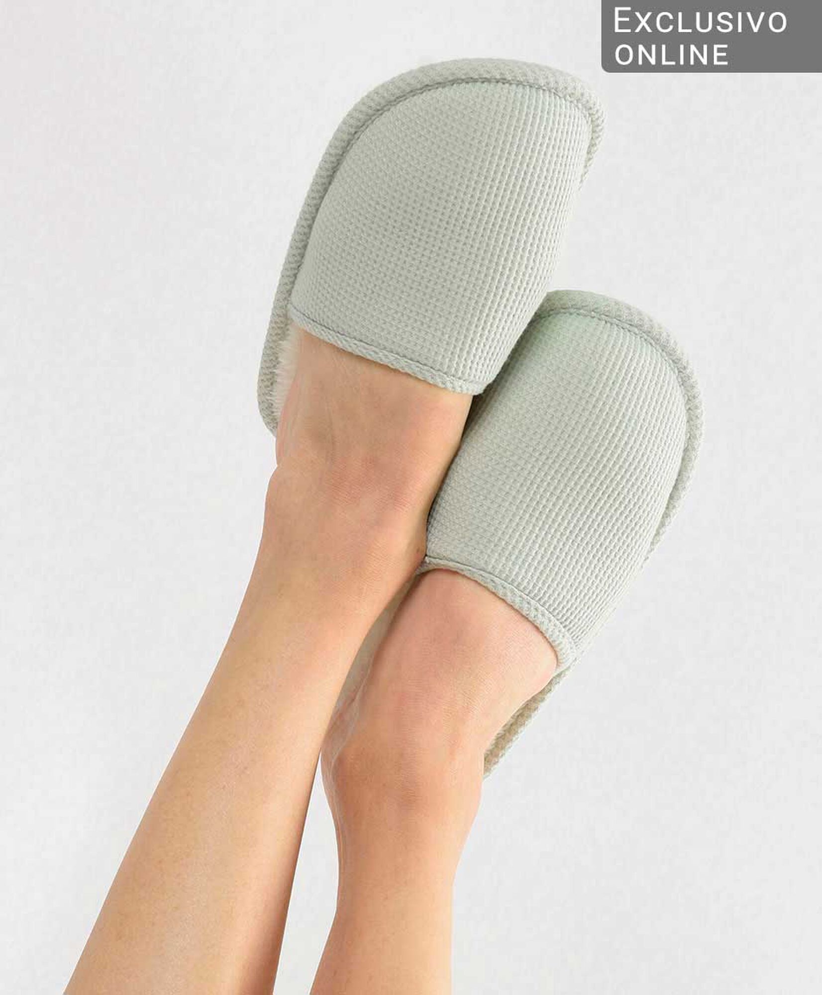 Pantuflas mujer texturizadas Pantuflas mujer texturizadas