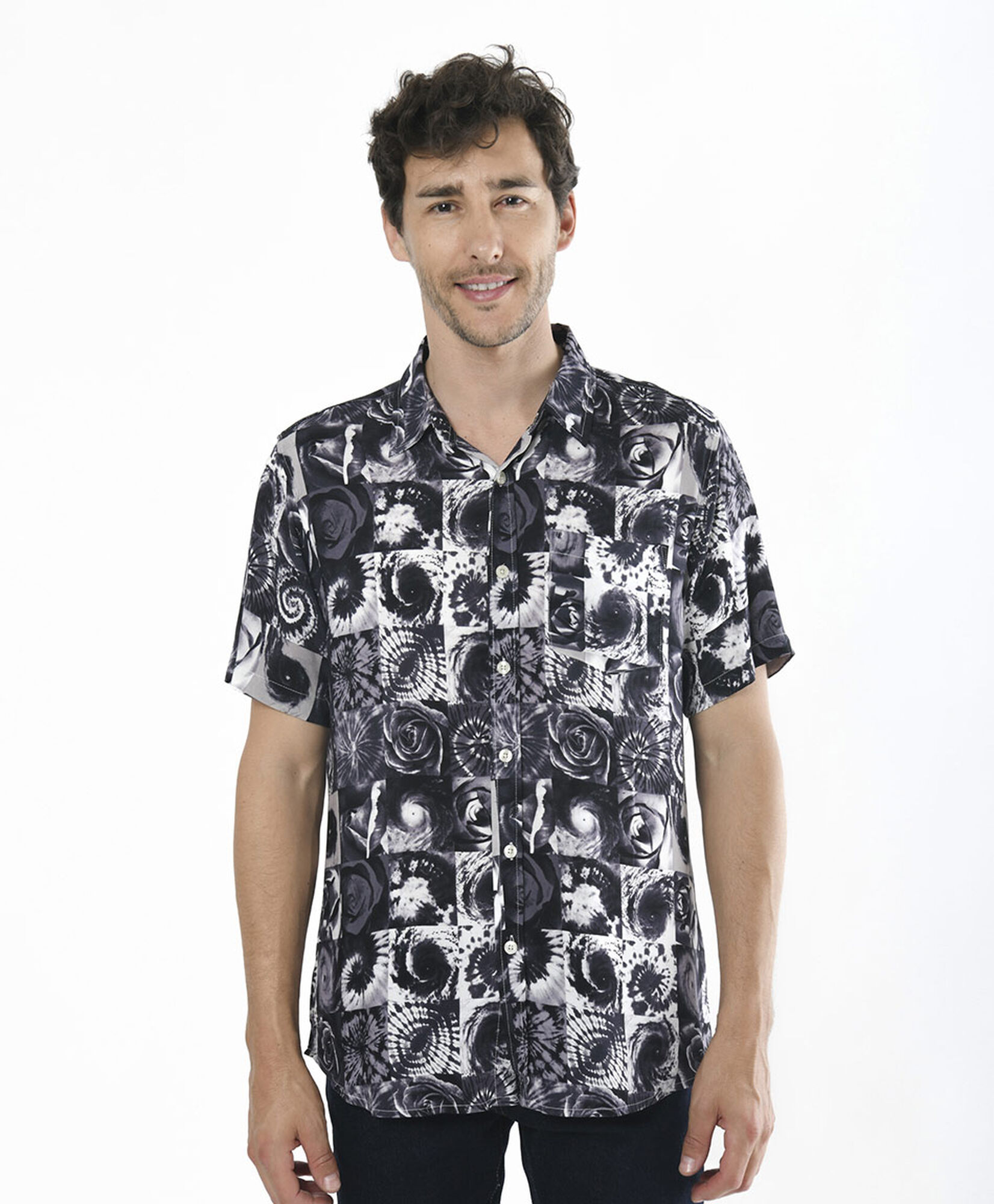 Camisa hombre tie dye flor Camisa hombre tie dye flor