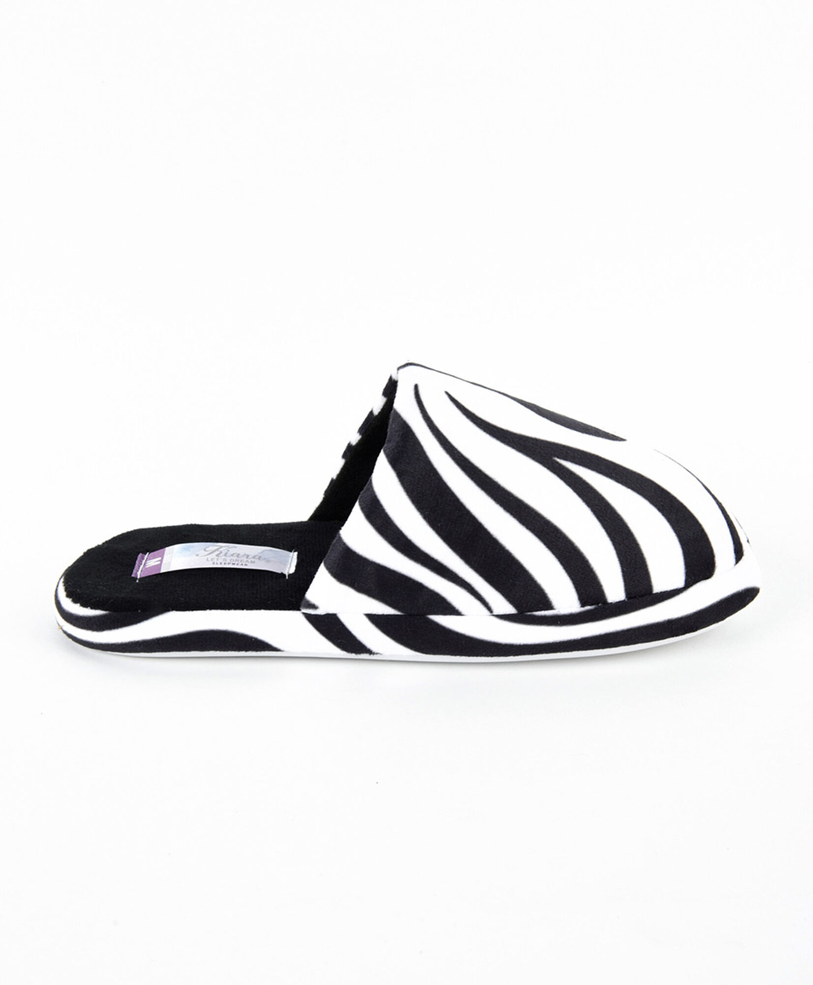 Pantufla mujer estampado cebra Pantufla mujer estampado cebra