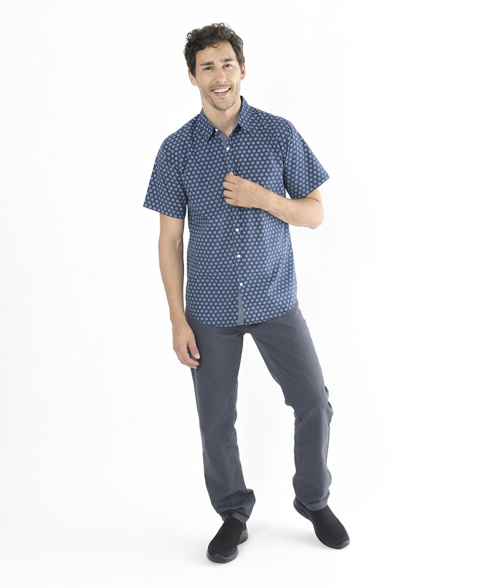 Camisa hombre mini flores Camisa hombre mini flores