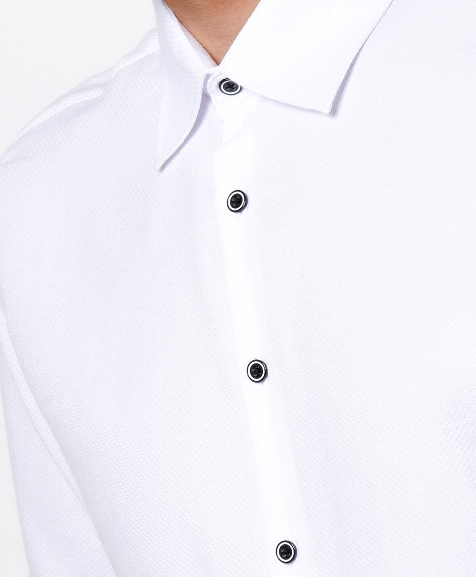 Camisa hombre botones bicolor Camisa hombre botones bicolor