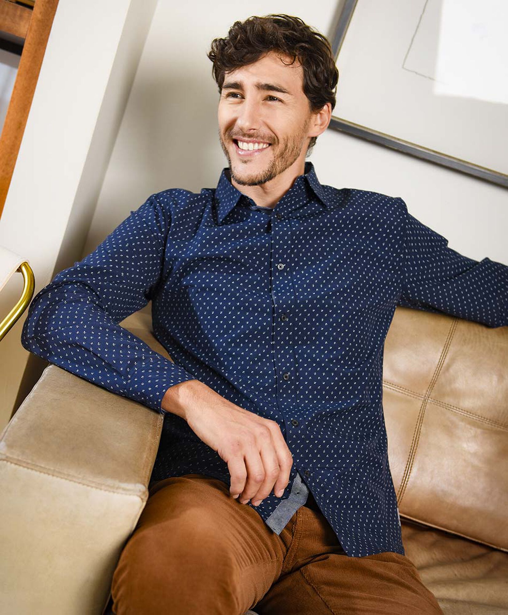 Camisa hombre mini print Camisa hombre mini print