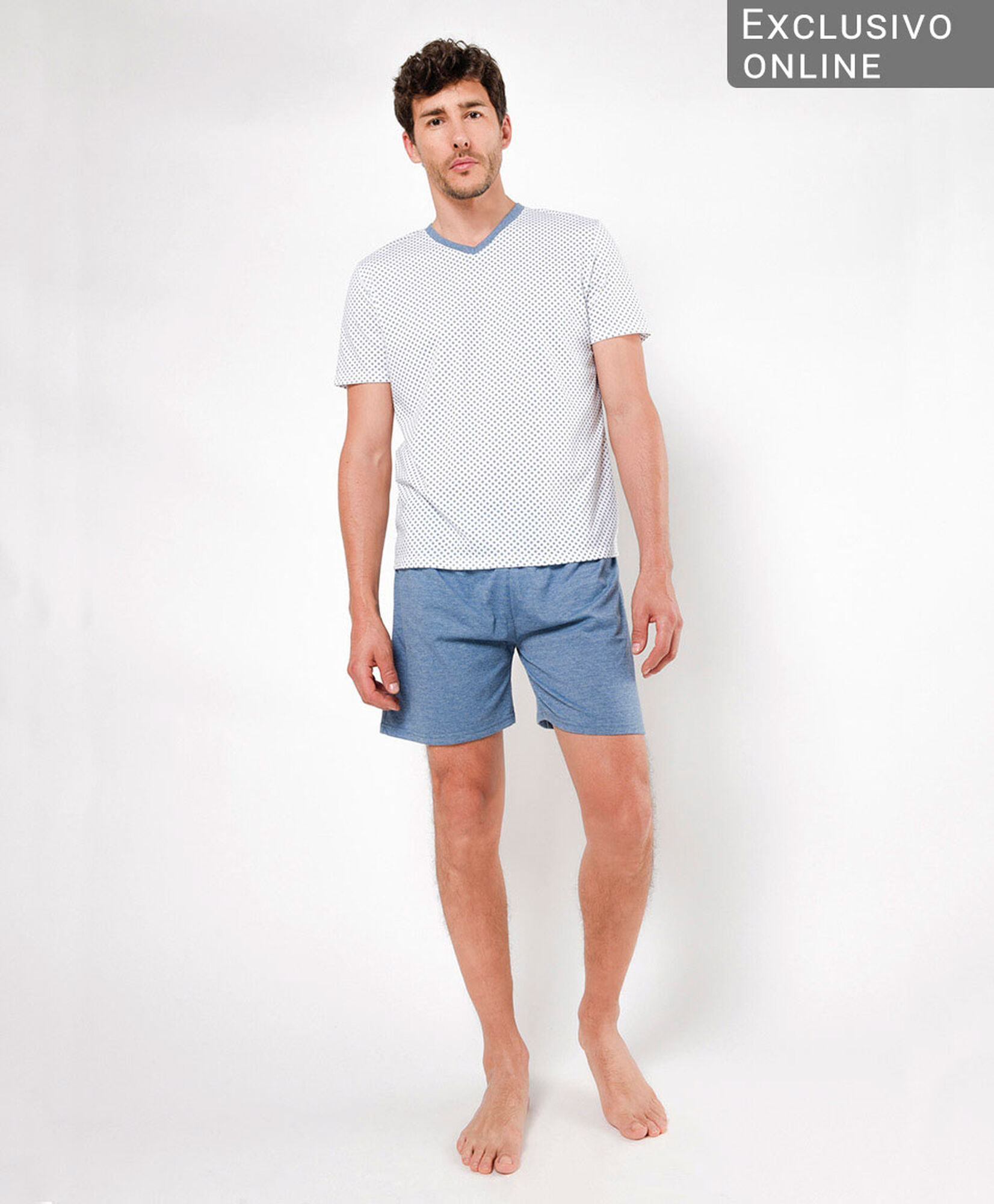 Pijama hombre rombos 2 piezas Pijama hombre rombos 2 piezas