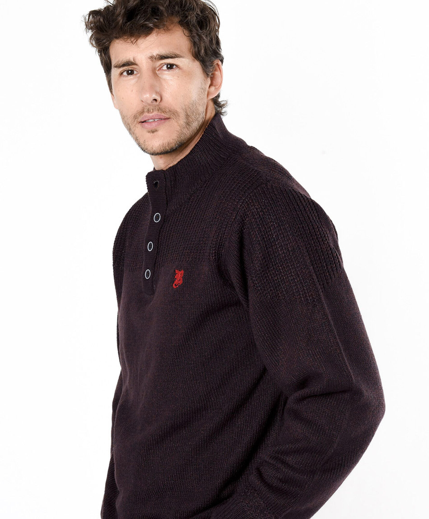Sweater hombre cuello alto botones Sweater hombre cuello alto botones