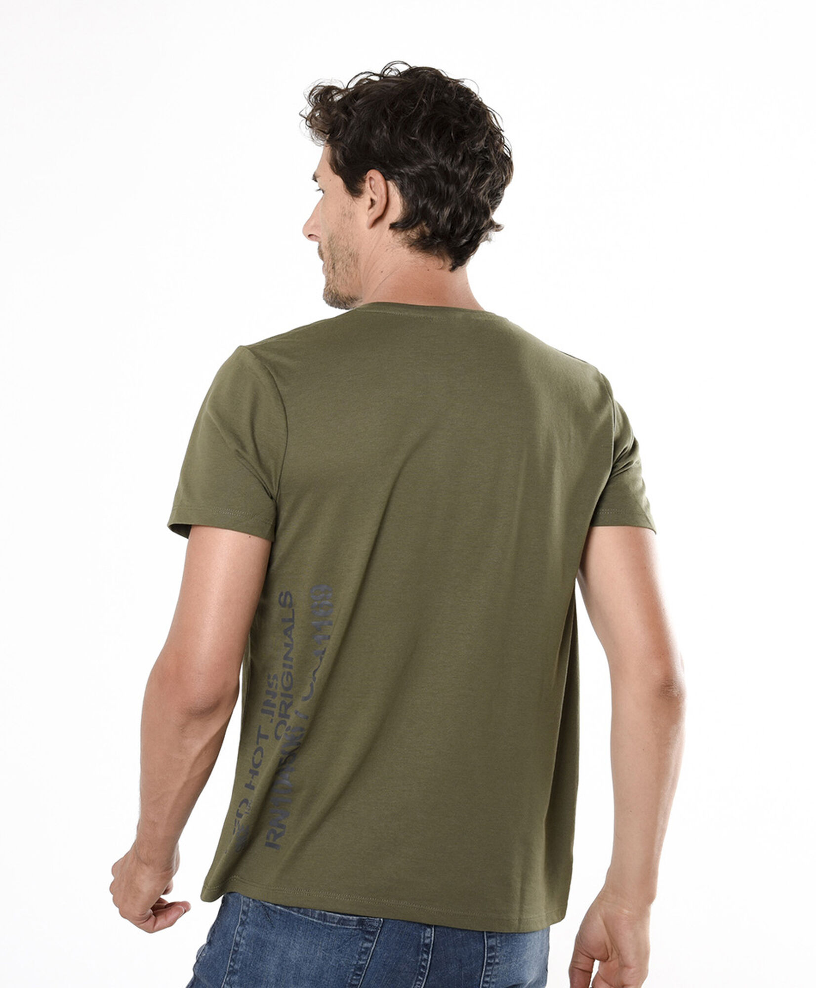 Polera hombre frase lateral Polera hombre frase lateral