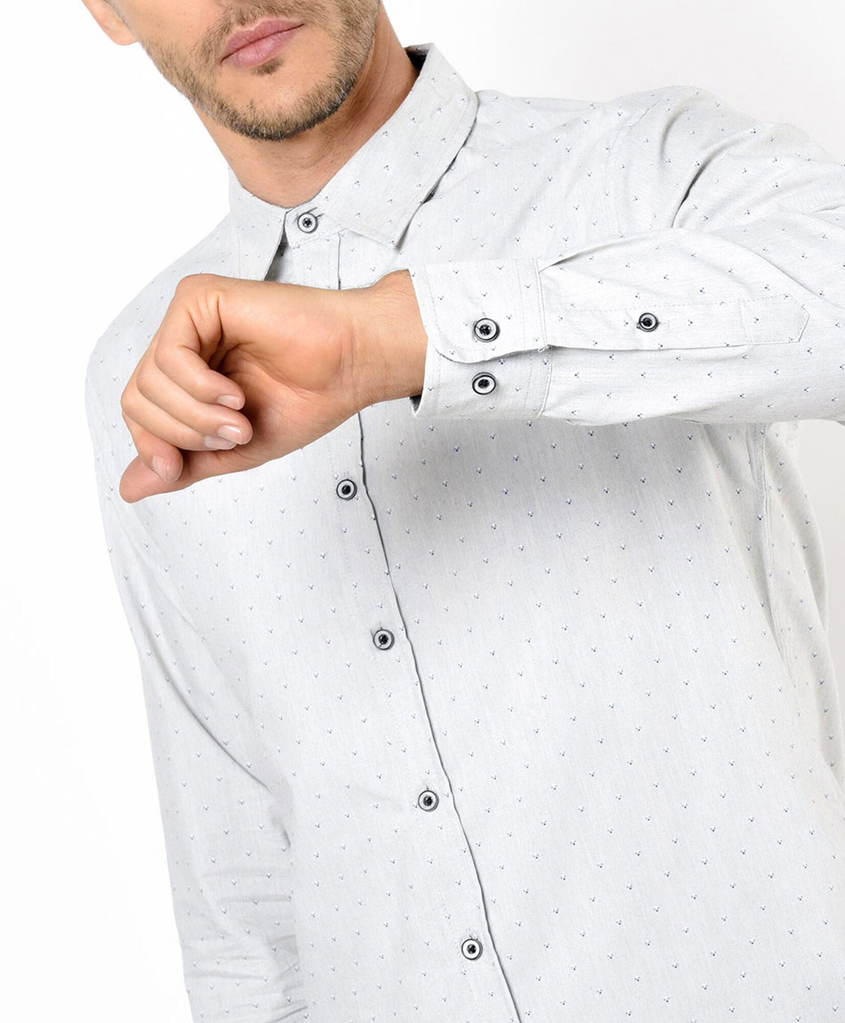 Camisa hombre mini puntos Camisa hombre mini puntos
