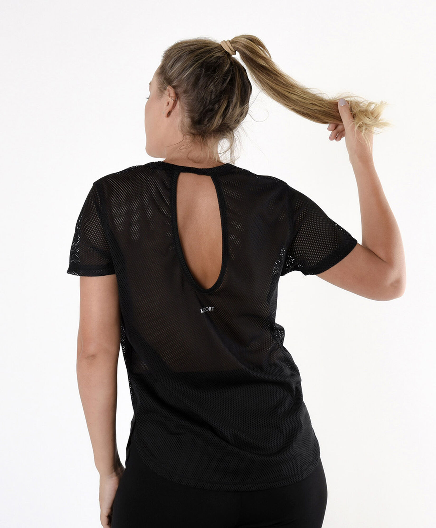 Polera deportiva mujer transparencia Polera deportiva mujer transparencia