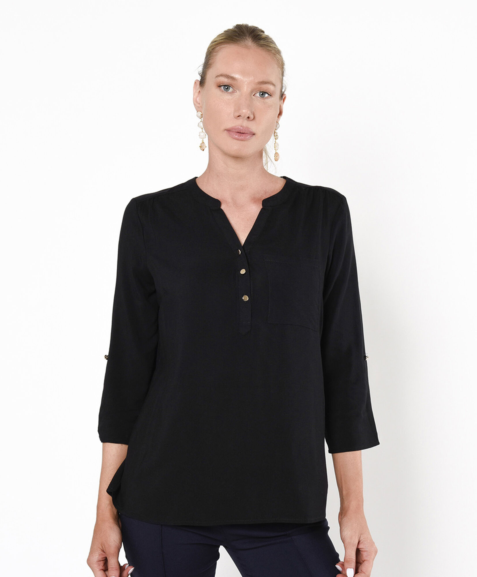 Blusa mujer bolsillo Blusa mujer bolsillo