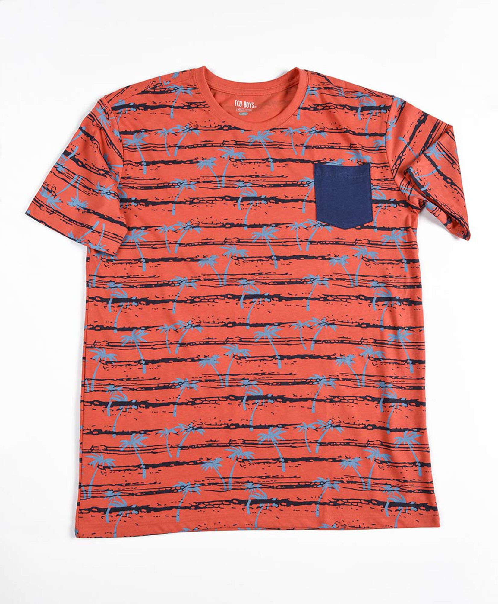 Polera niño palmeras y bolsillo Polera niño palmeras y bolsillo