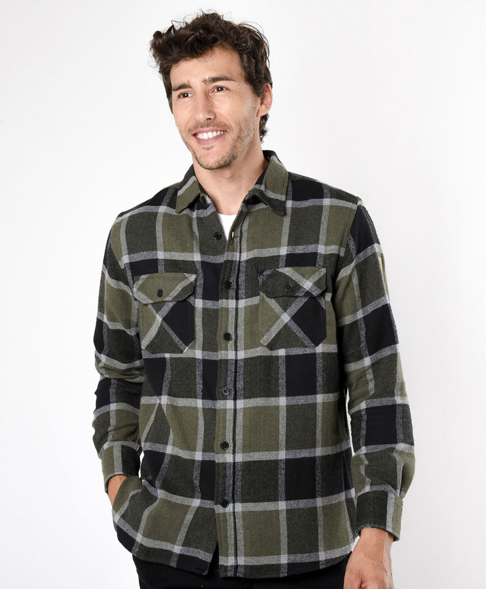 Camisa hombre leñadora verde Camisa hombre leñadora verde