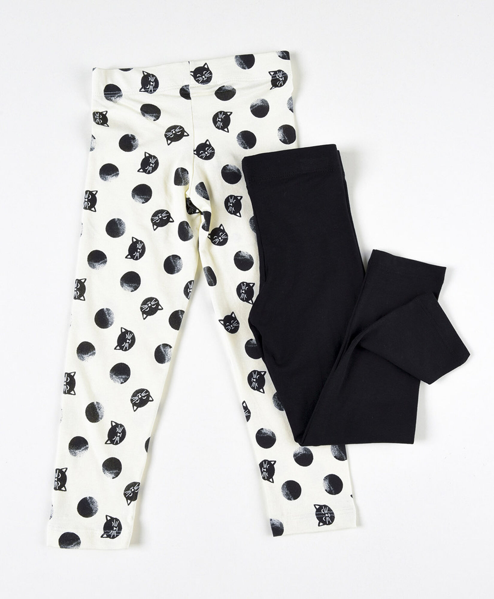 Pack 2 leggins bebé gatos Pack 2 leggins bebé gatos