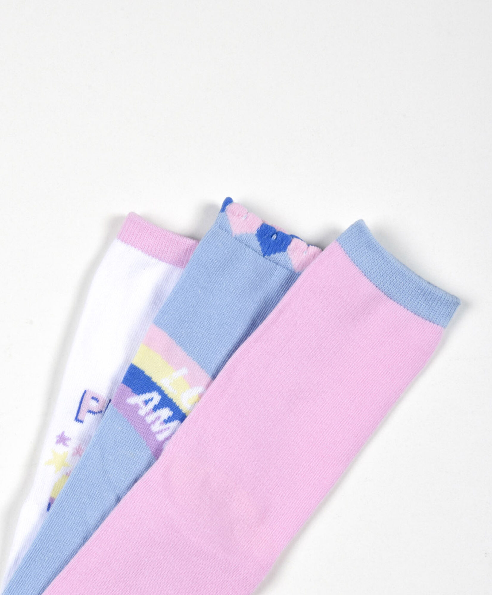 Pack 3 calcetines niña chinita y flores Pack 3 calcetines niña chinita y flores