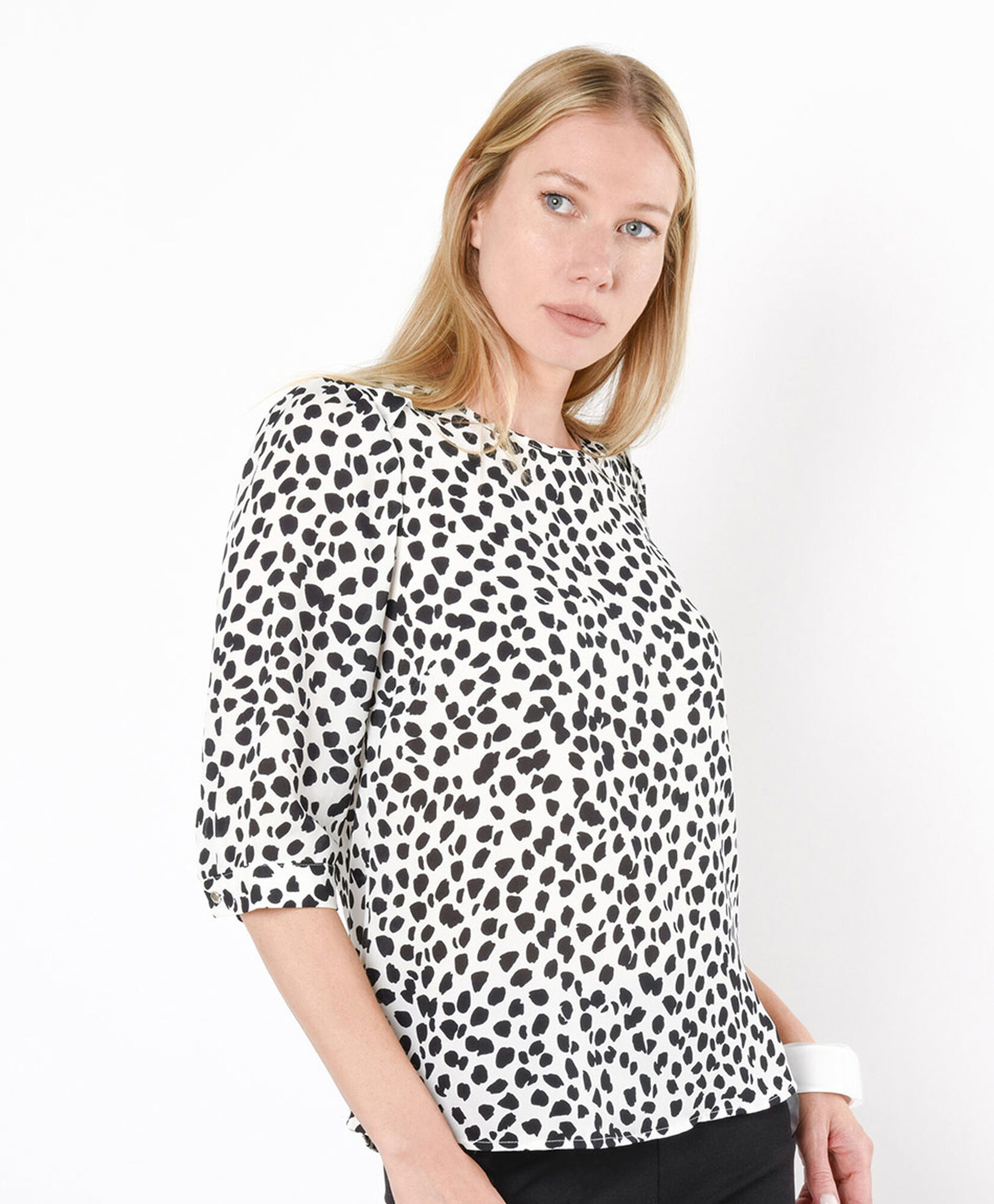 Blusa mujer puntos bicolor Blusa mujer puntos bicolor