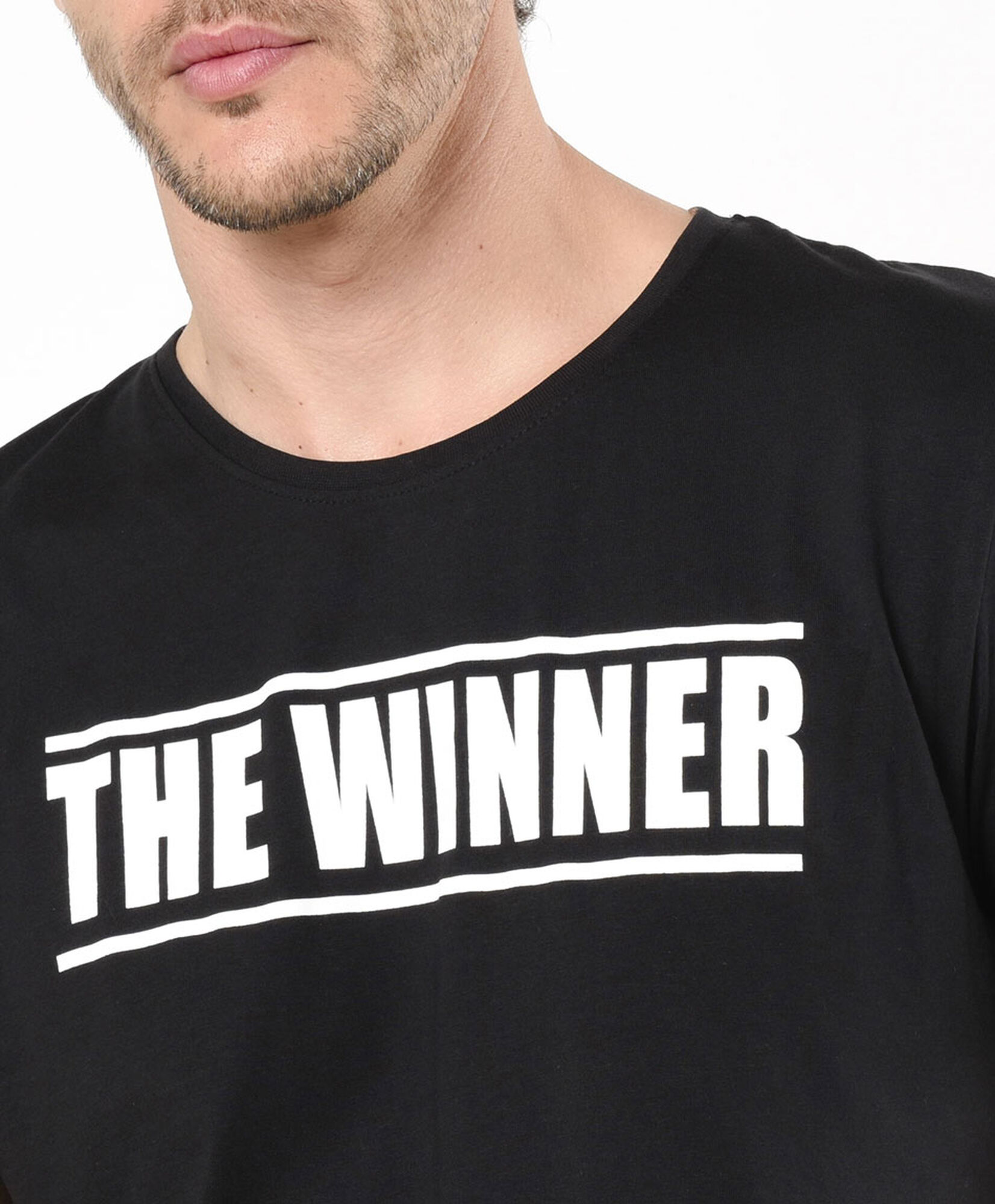 Polera hombre doble estampado frase Polera hombre doble estampado frase