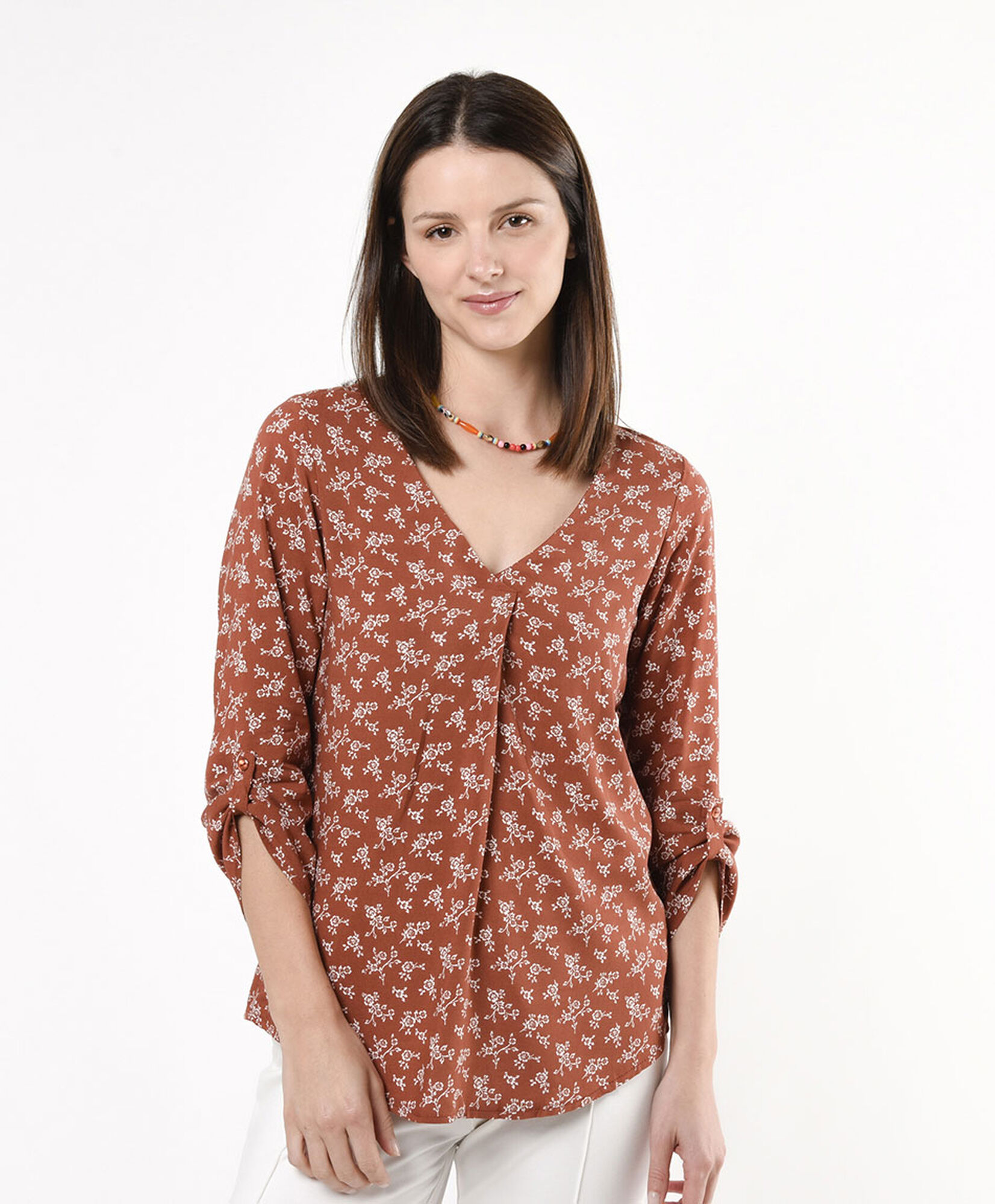 Blusa mujer estampado florcitas Blusa mujer estampado florcitas