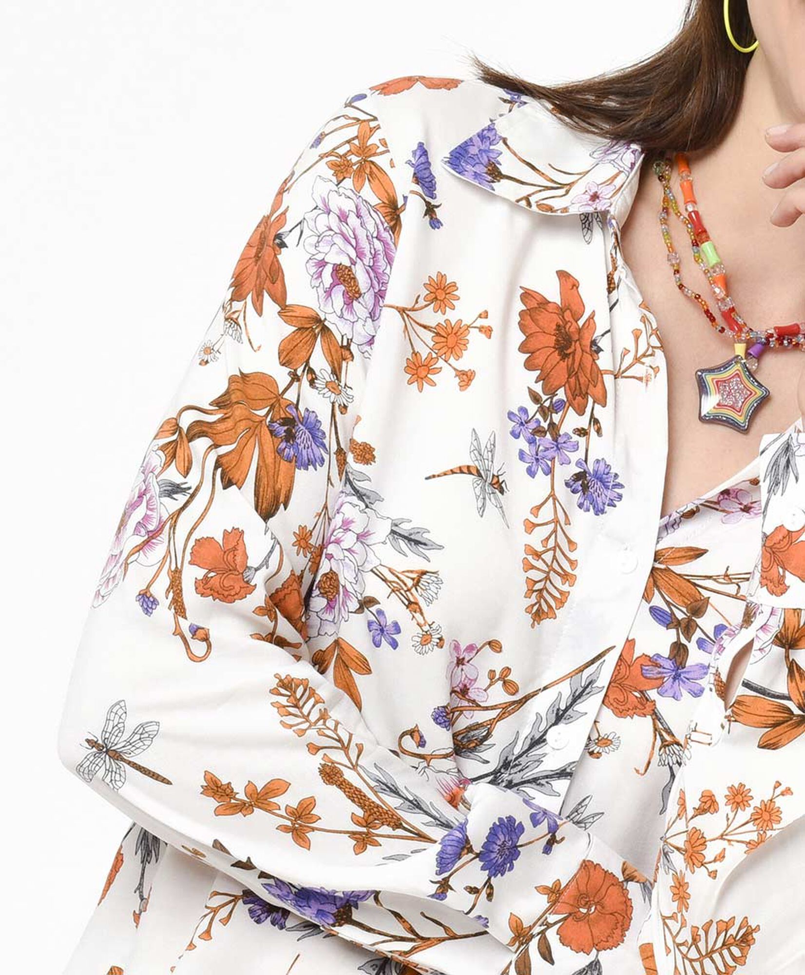 Blusa mujer estampada hojas Blusa mujer estampada hojas
