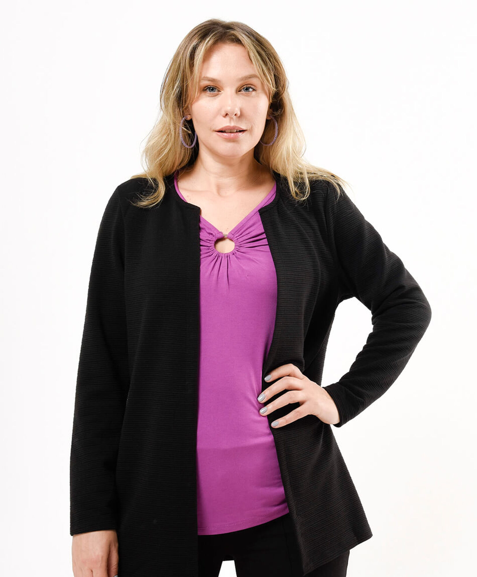 Chaqueta mujer texturizada Chaqueta mujer texturizada