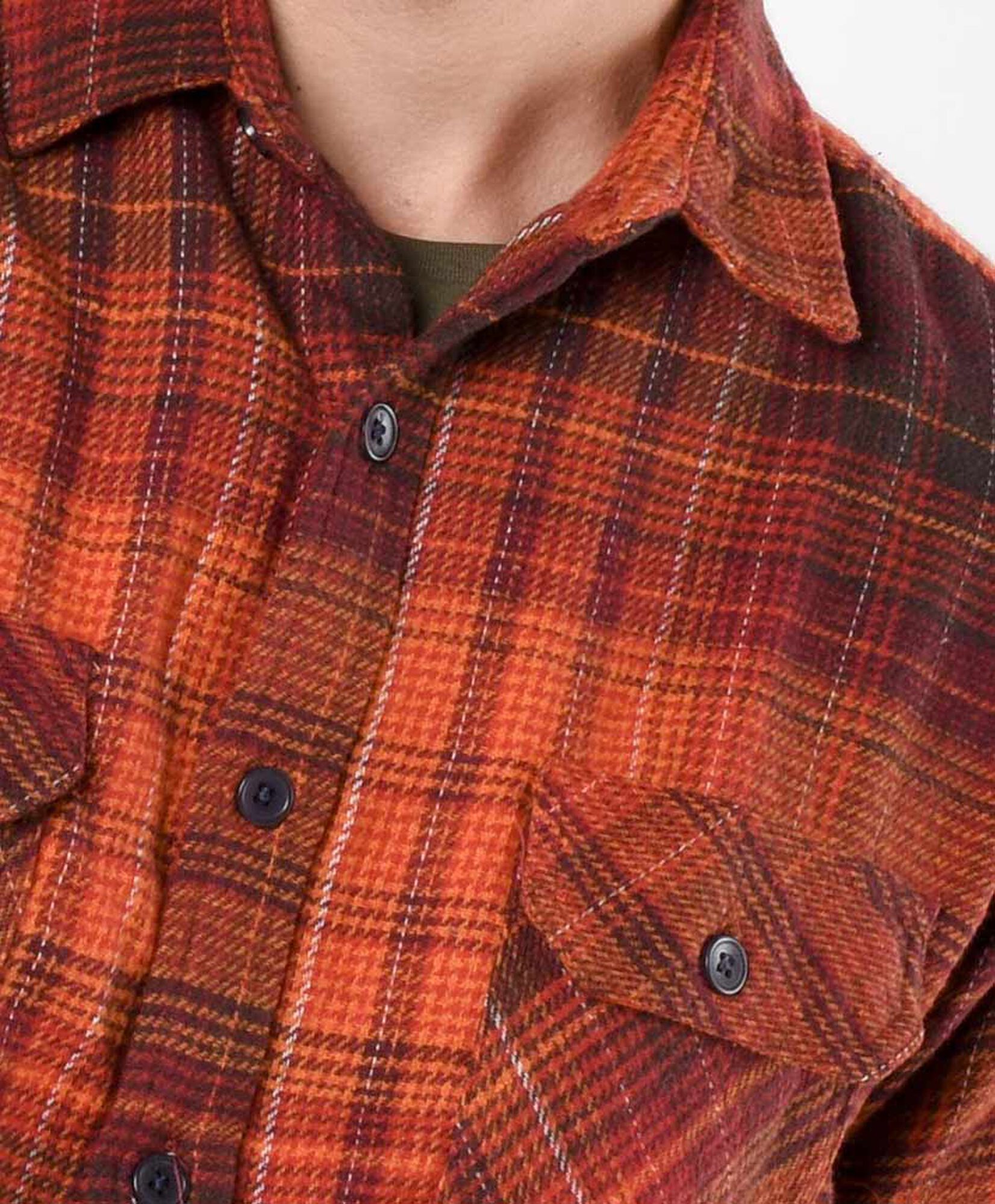 Camisa hombre cuadrille naranja Camisa hombre cuadrille naranja