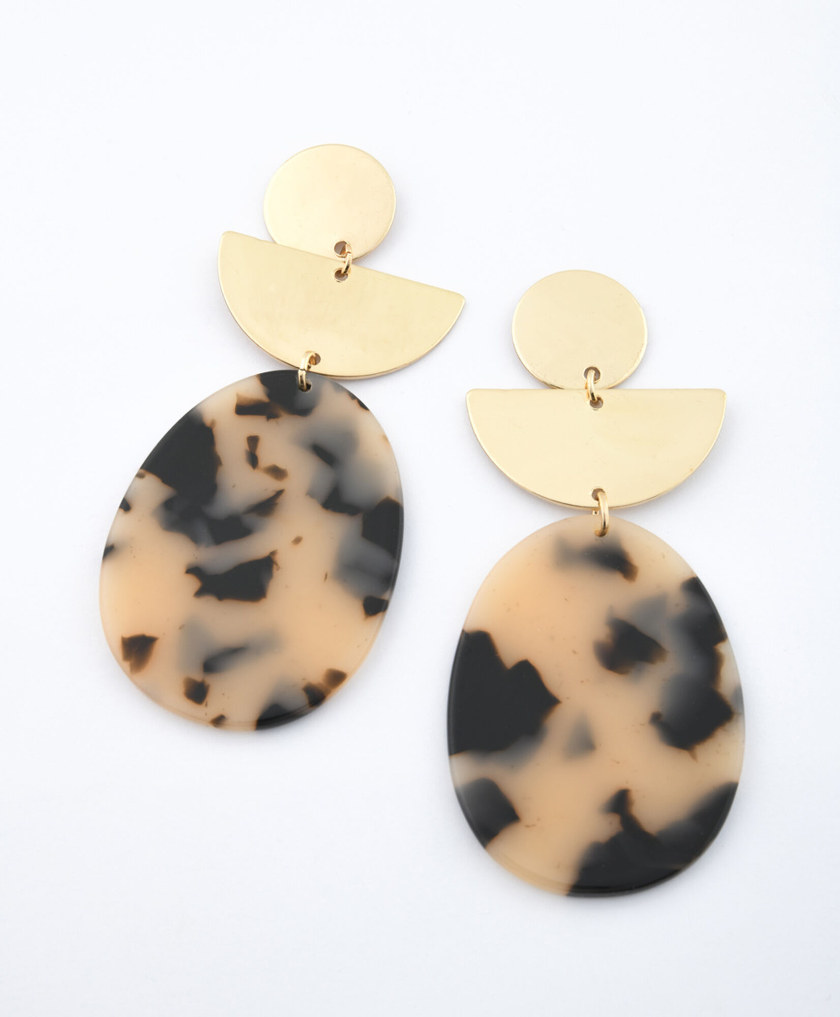 Aros mujer semi círculos estampados Aros mujer semi círculos estampados