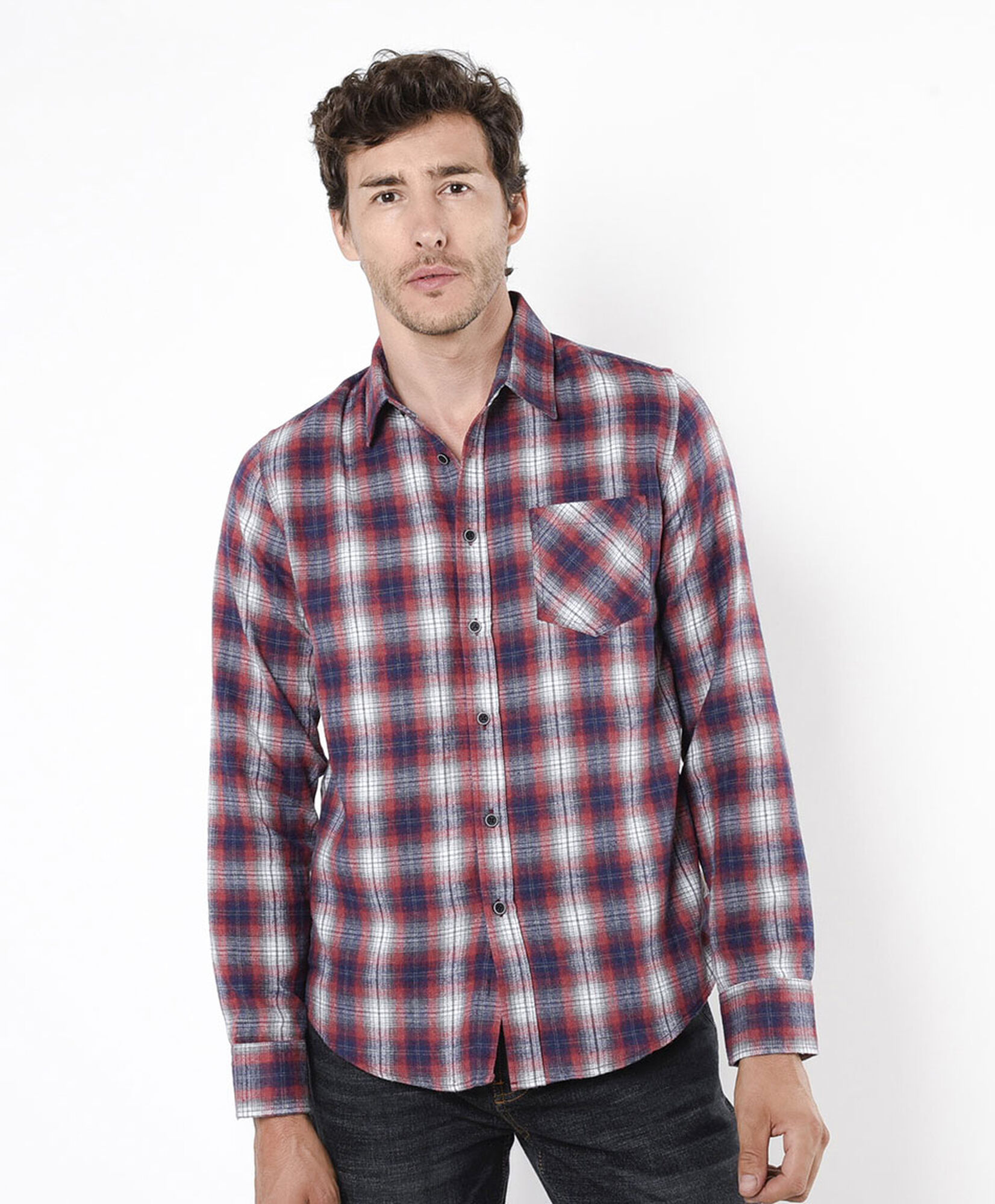 Camisa hombre franela roja Camisa hombre franela roja