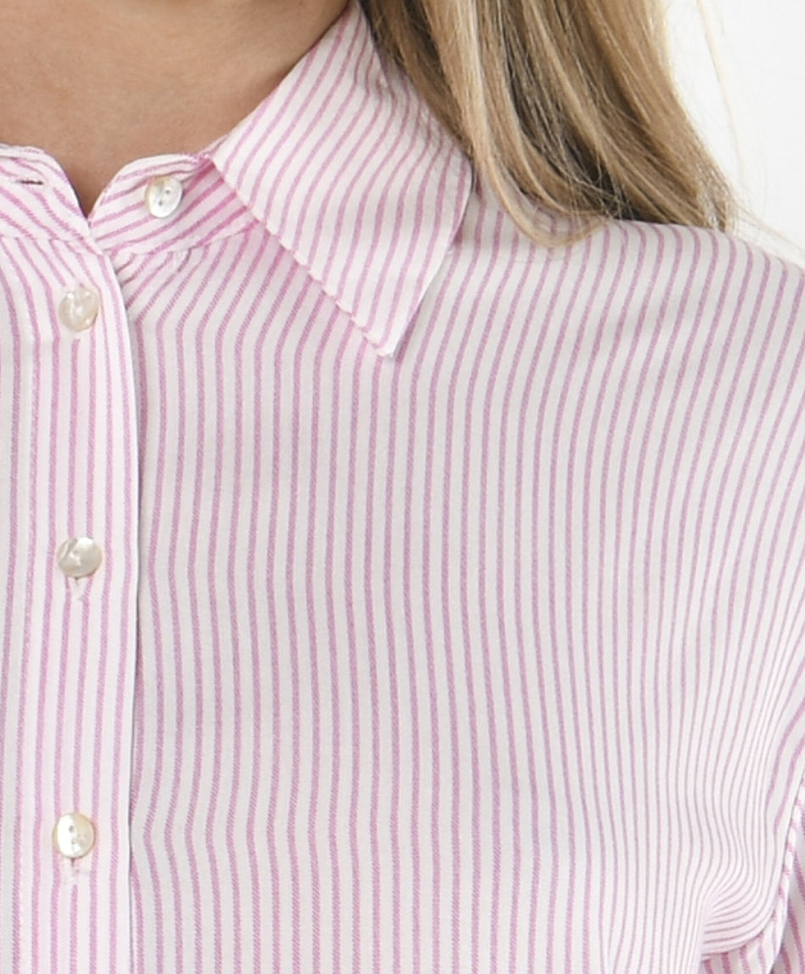 Blusa mujer rayada rosada Blusa mujer rayada rosada