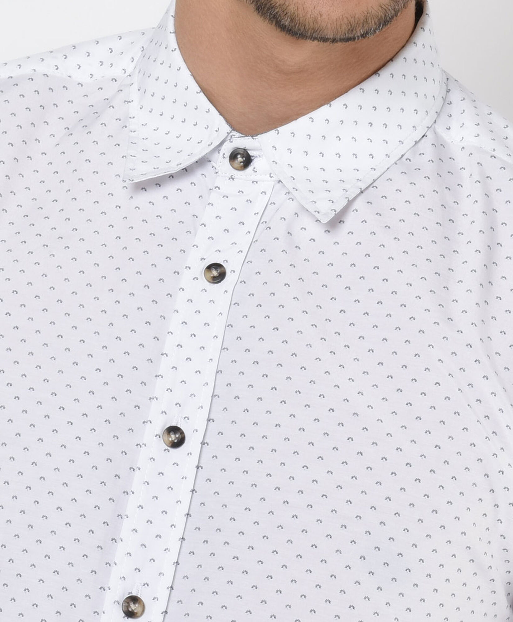 Camisa hombre puntos manga corta Camisa hombre puntos manga corta