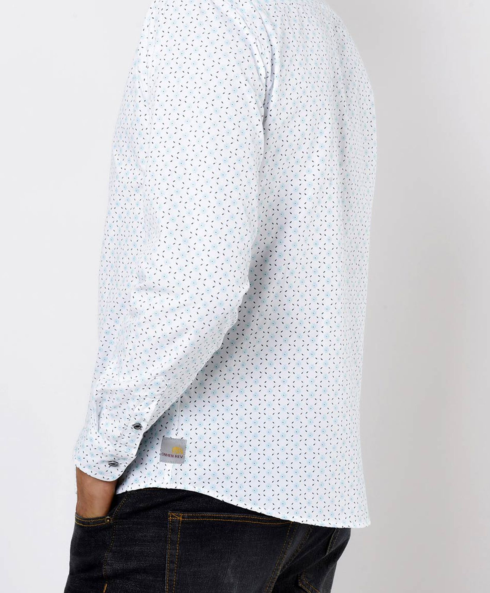 Camisa hombre líneas y círculos Camisa hombre líneas y círculos