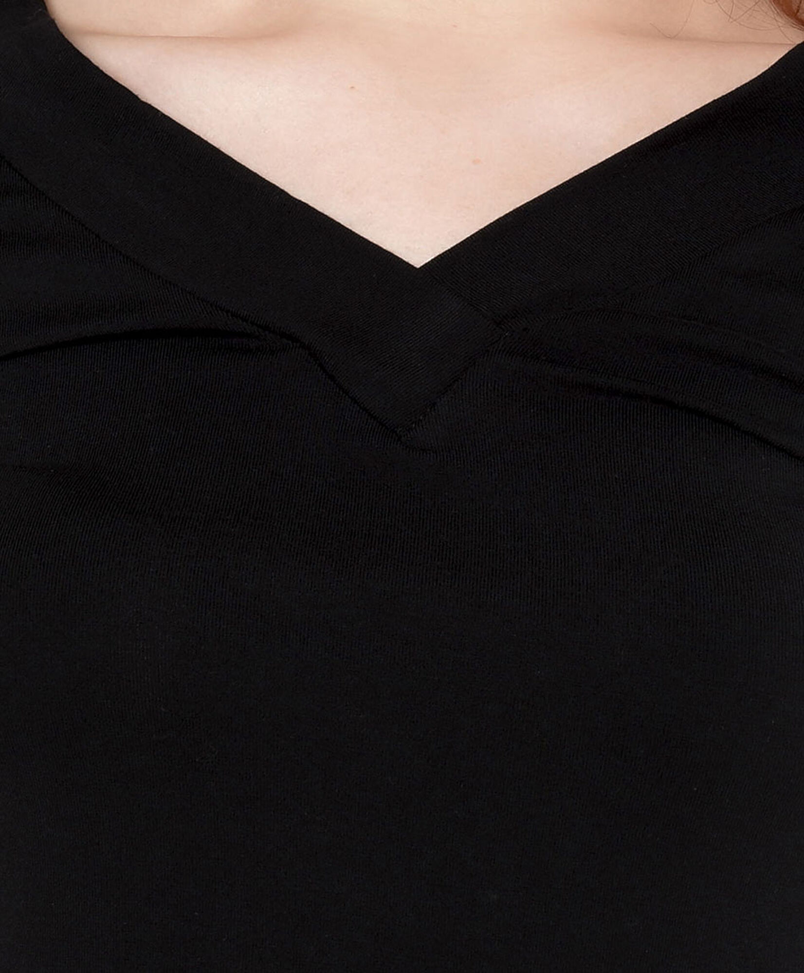 Polera mujer cuello doble Polera mujer cuello doble