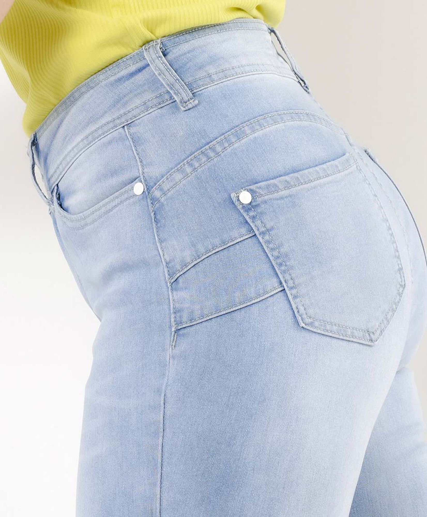 Jeans mujer doble botón skinny fit Jeans mujer doble botón skinny fit