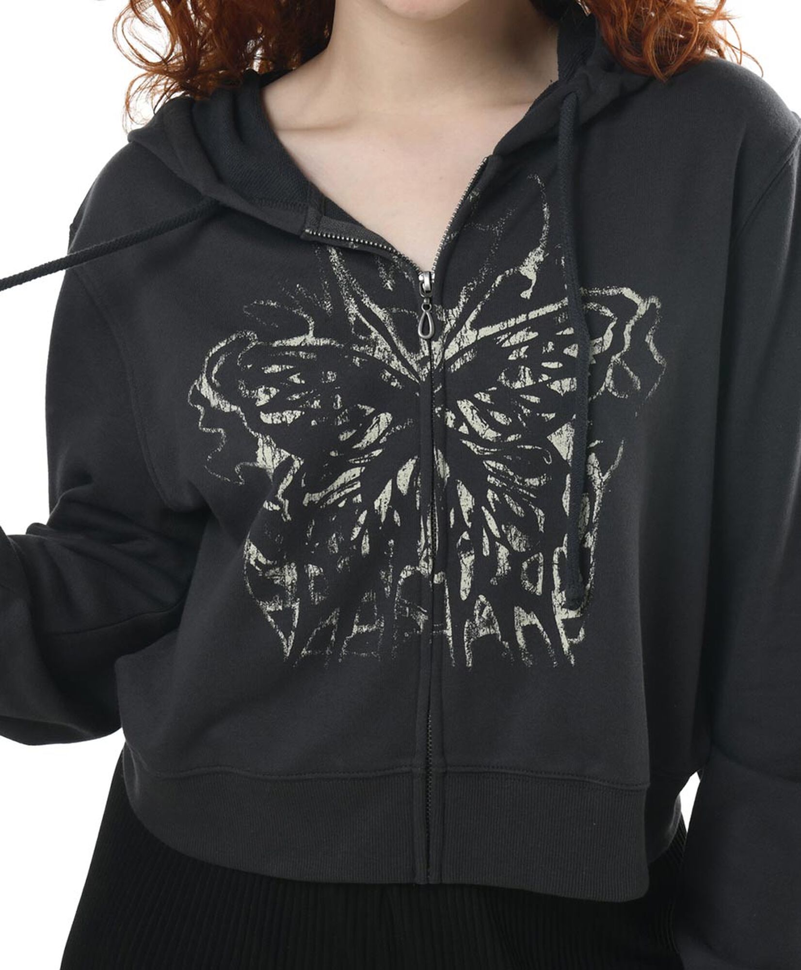 Polerón mujer mariposa crop Polerón mujer mariposa crop