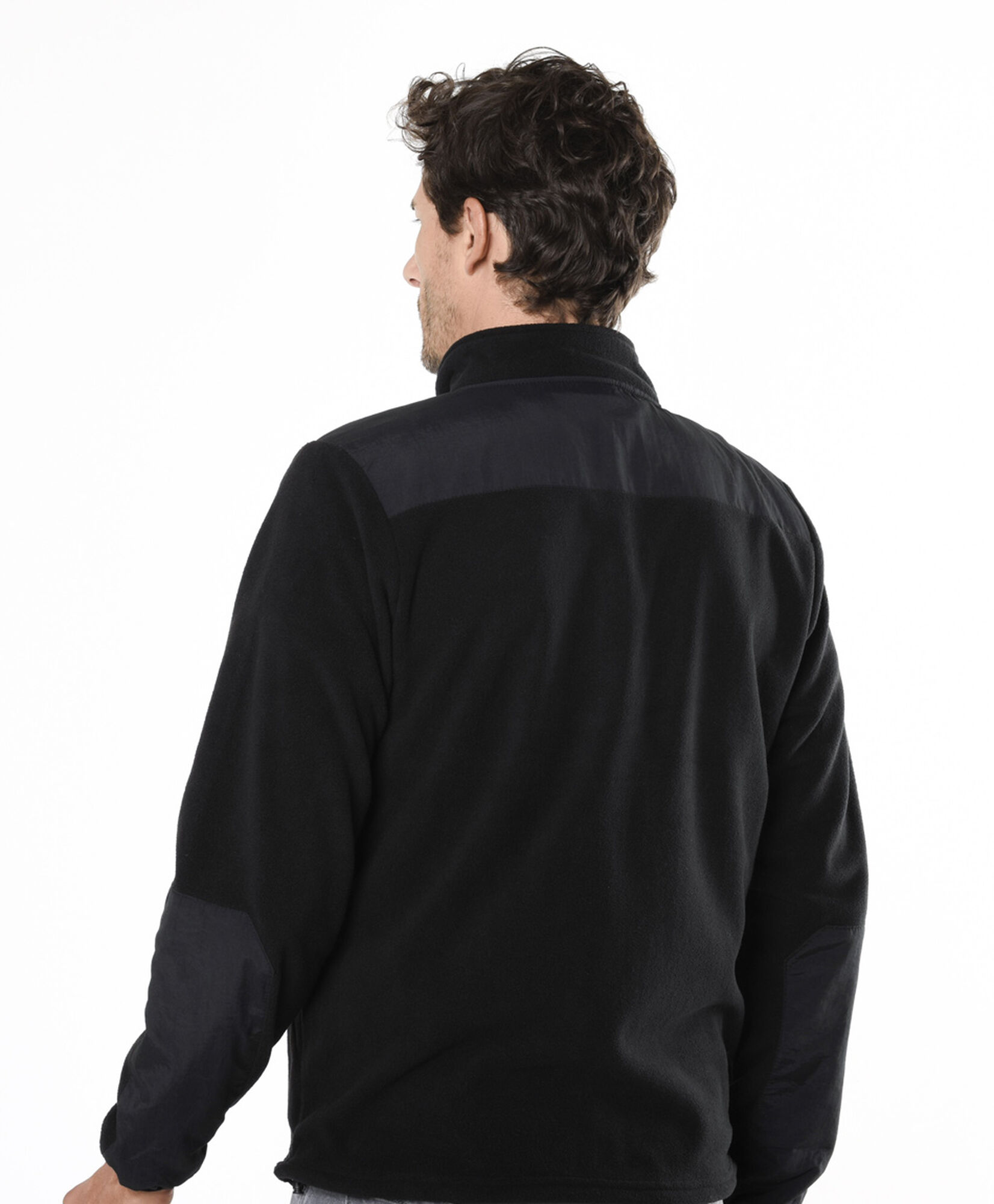 Chaqueta hombre polar mix tejido Chaqueta hombre polar mix tejido