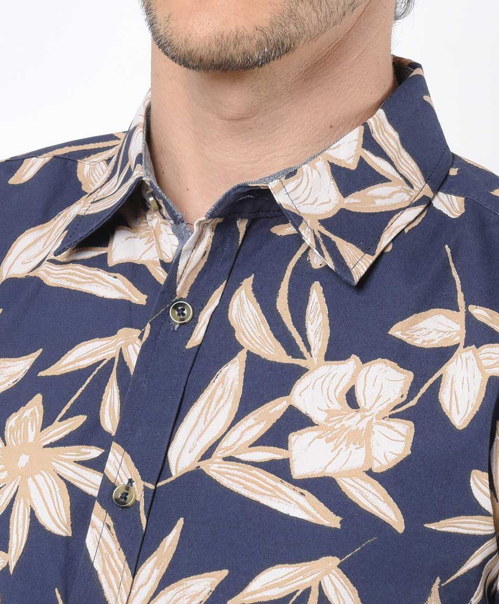 Camisa hombre flores y hojas Camisa hombre flores y hojas