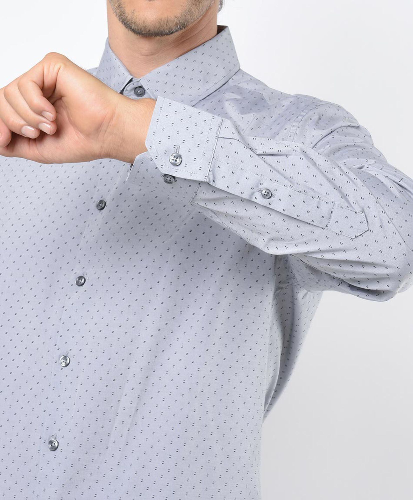 Camisa hombre mini puntos Camisa hombre mini puntos