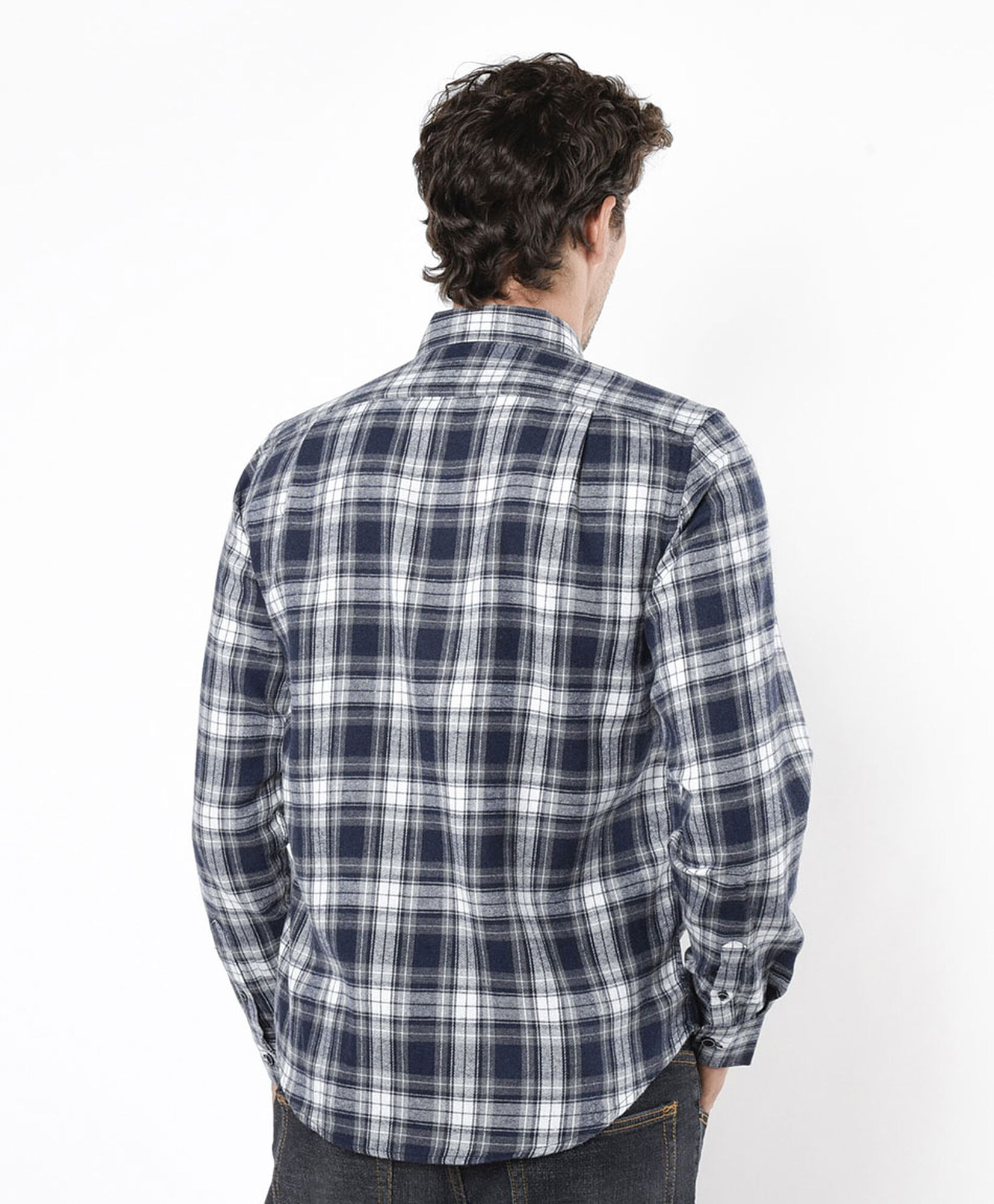 Camisa hombre franela azul Camisa hombre franela azul