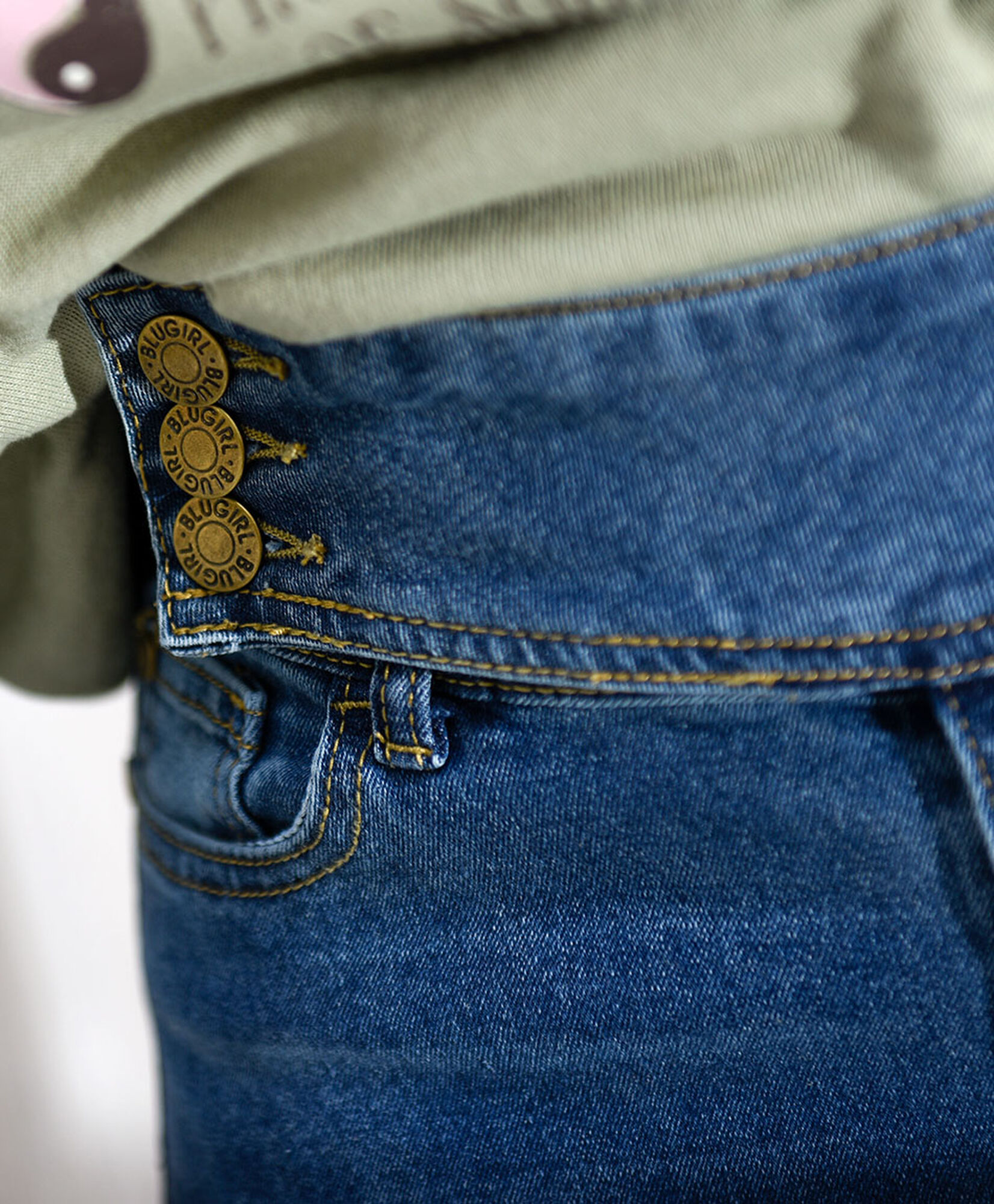 Jeans mujer pretina al costado Jeans mujer pretina al costado