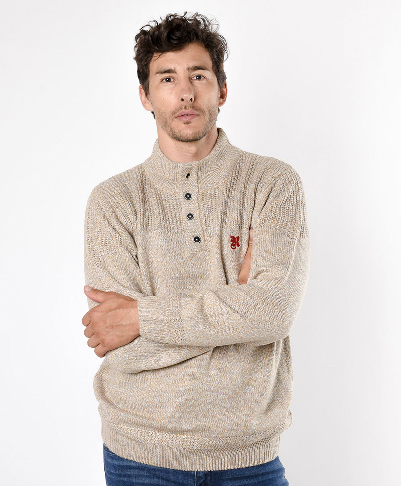 Sweater hombre cuello alto botones Sweater hombre cuello alto botones
