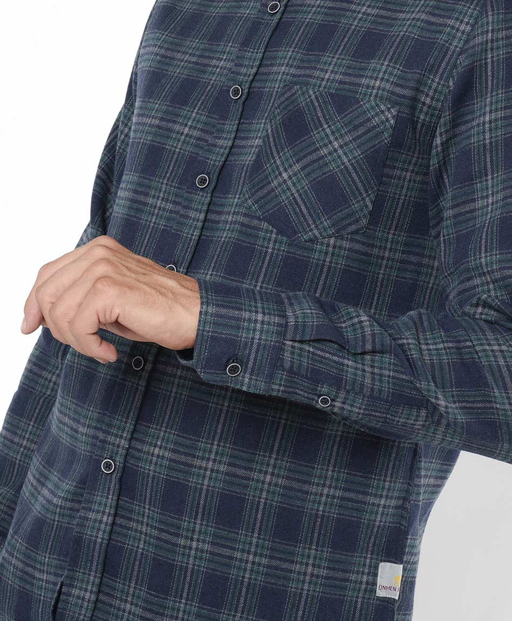 Camisa hombre franela verde y azul Camisa hombre franela verde y azul