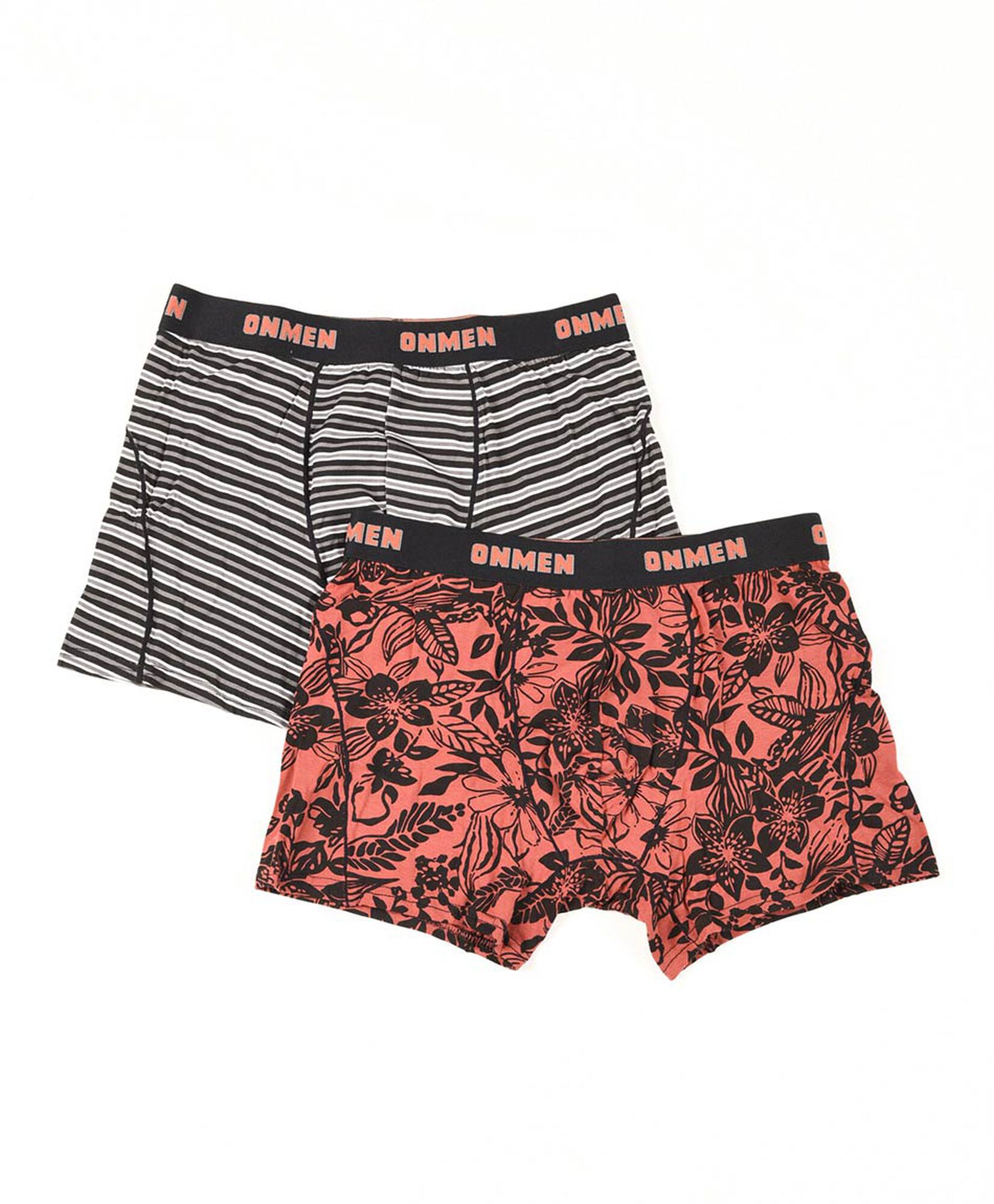 Pack 2 boxer hombre líneas y flores Pack 2 boxer hombre líneas y flores