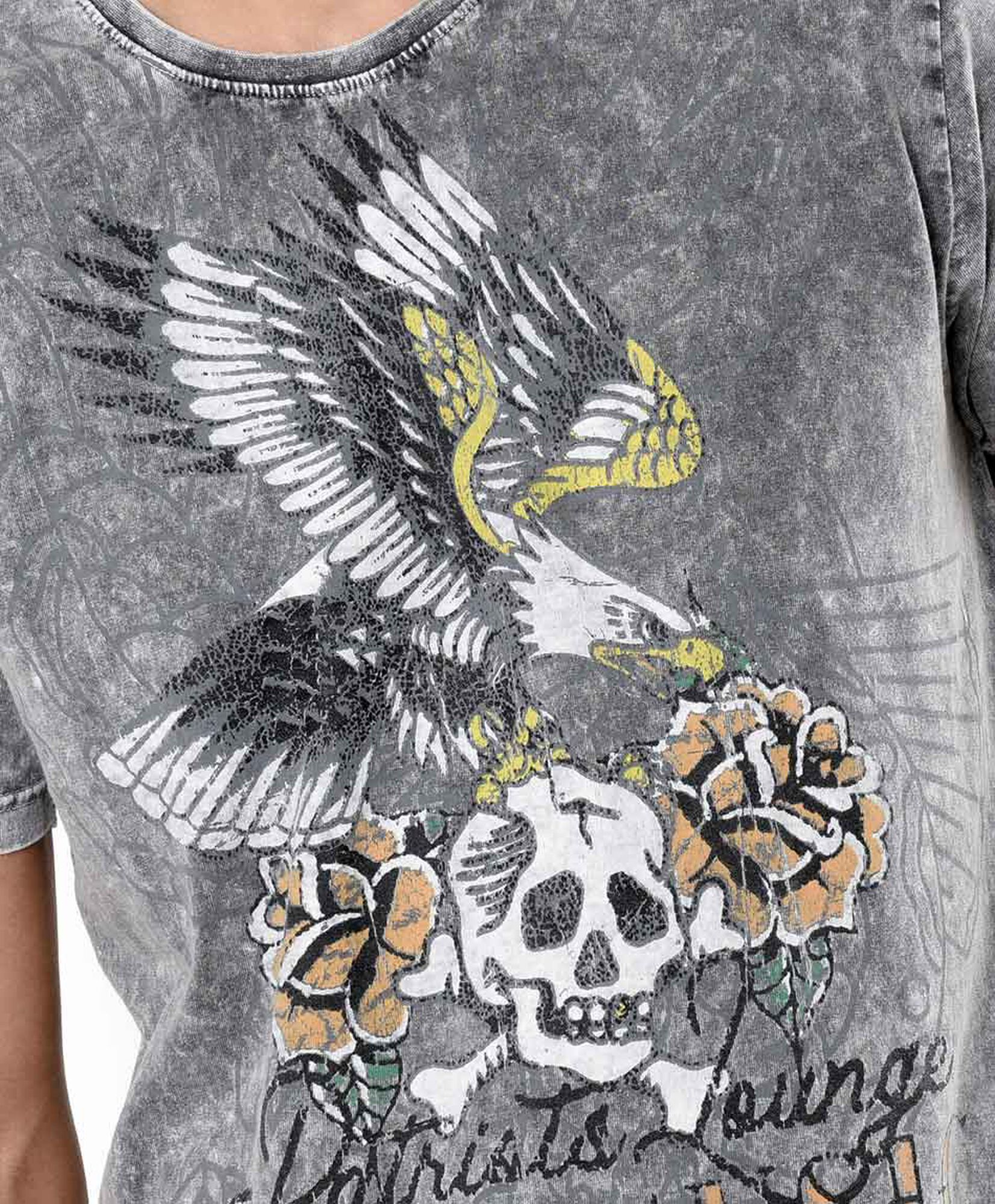 Polera hombre estampado águila Polera hombre estampado águila
