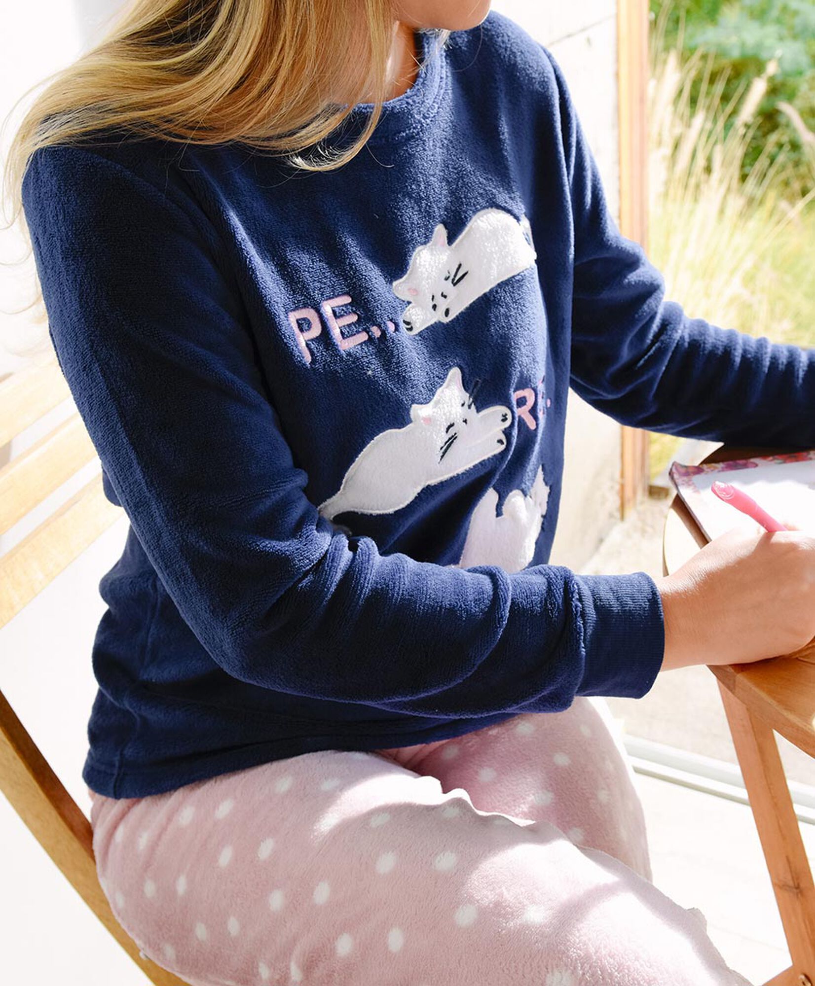 Pijama mujer polar tres gatos Pijama mujer polar tres gatos