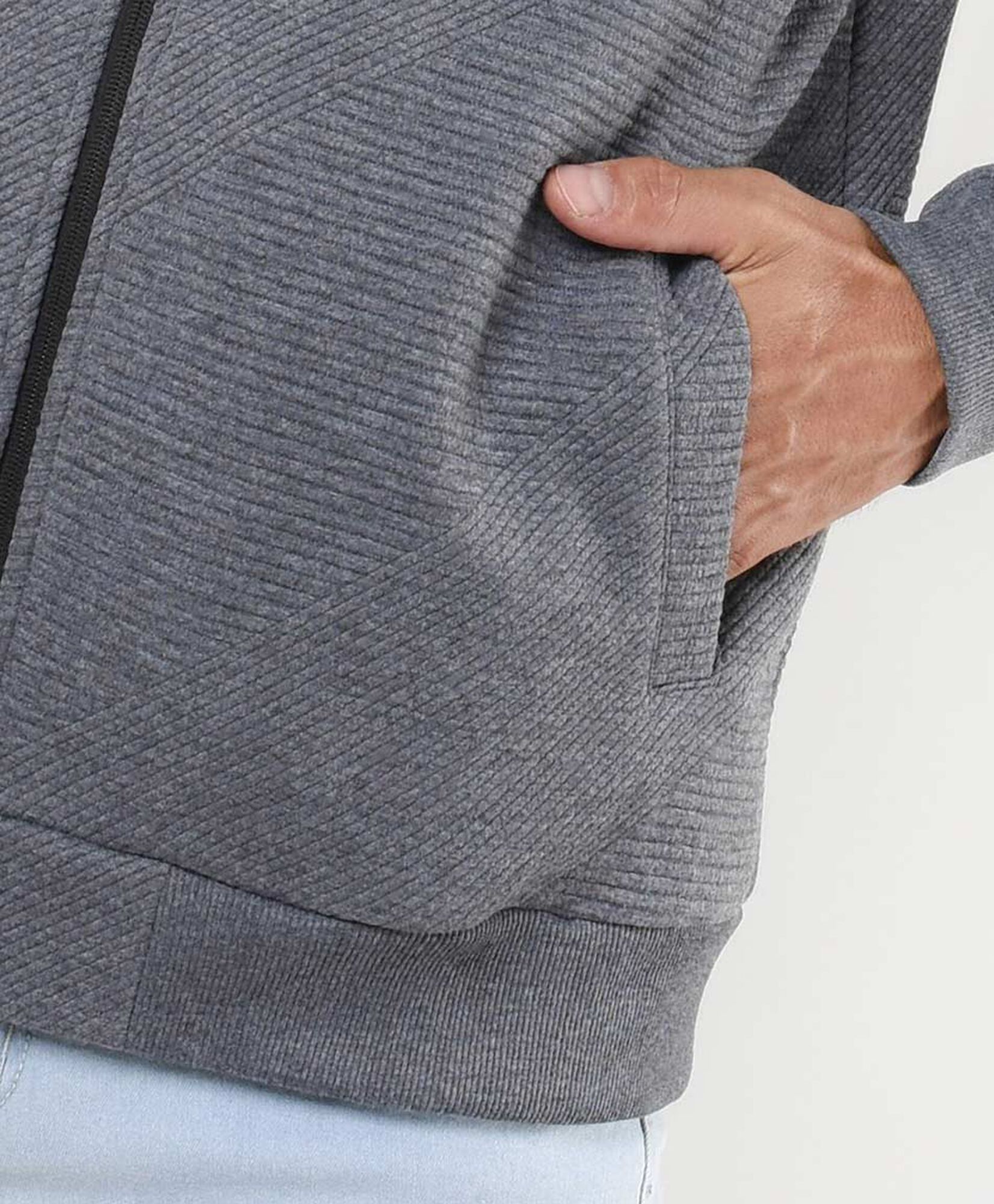 Chaqueta hombre jacquard gris Chaqueta hombre jacquard gris