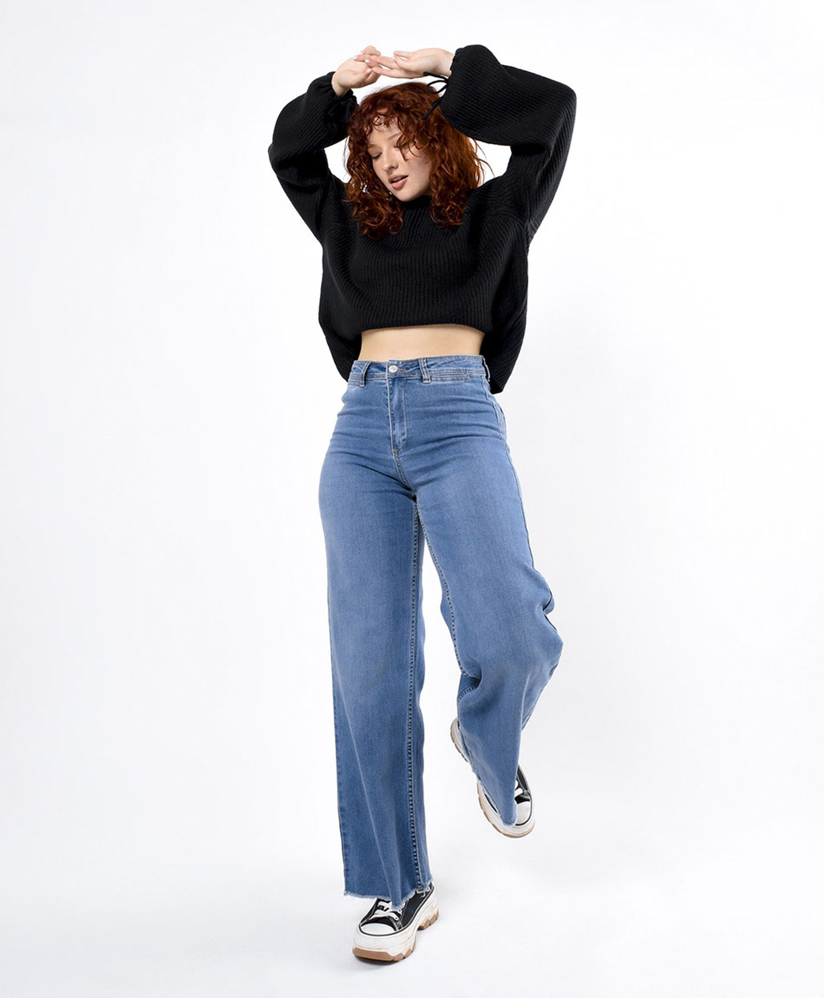 Jeans mujer pinzas wide Jeans mujer pinzas wide