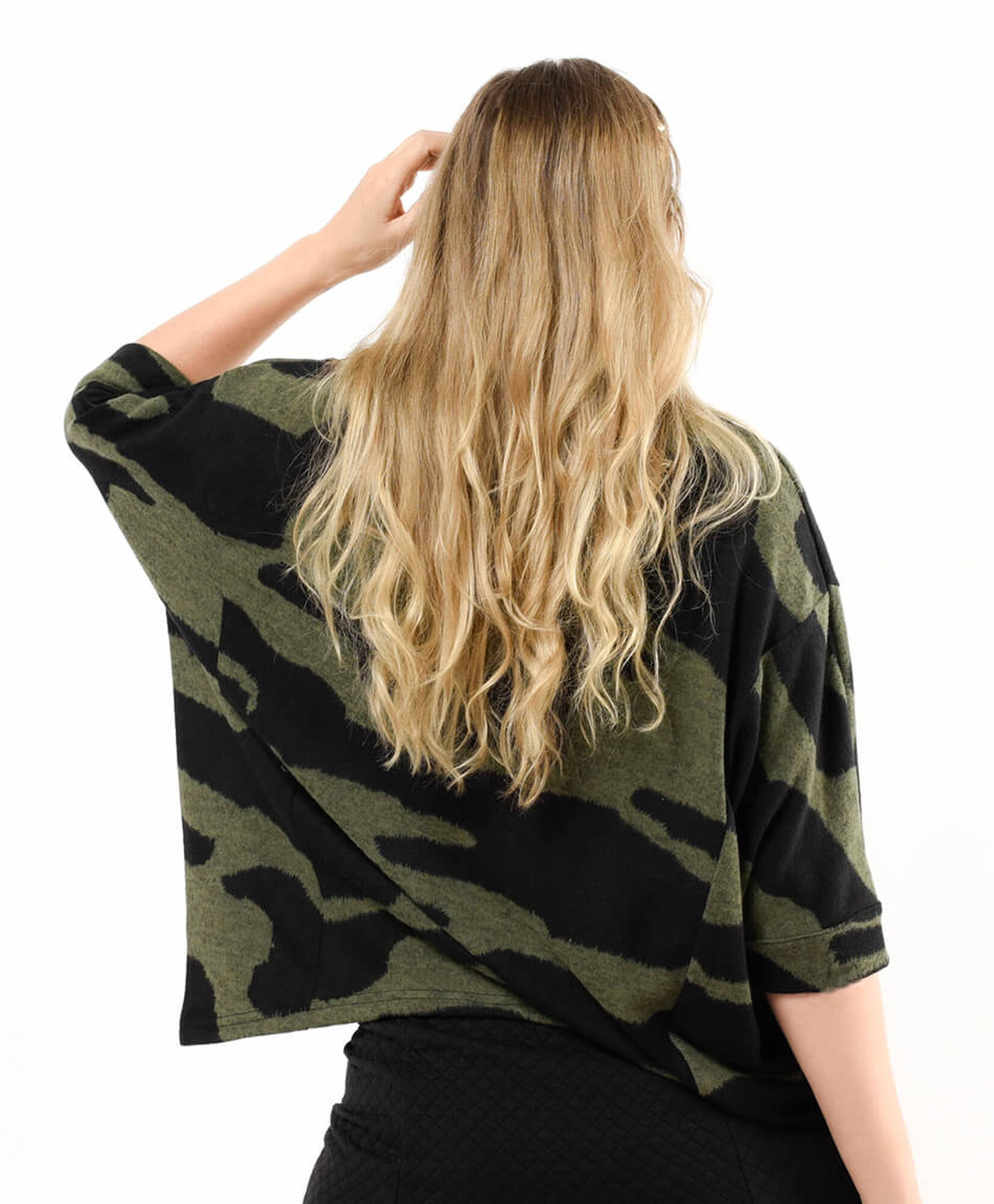 Polera mujer oversize camuflaje Polera mujer oversize camuflaje