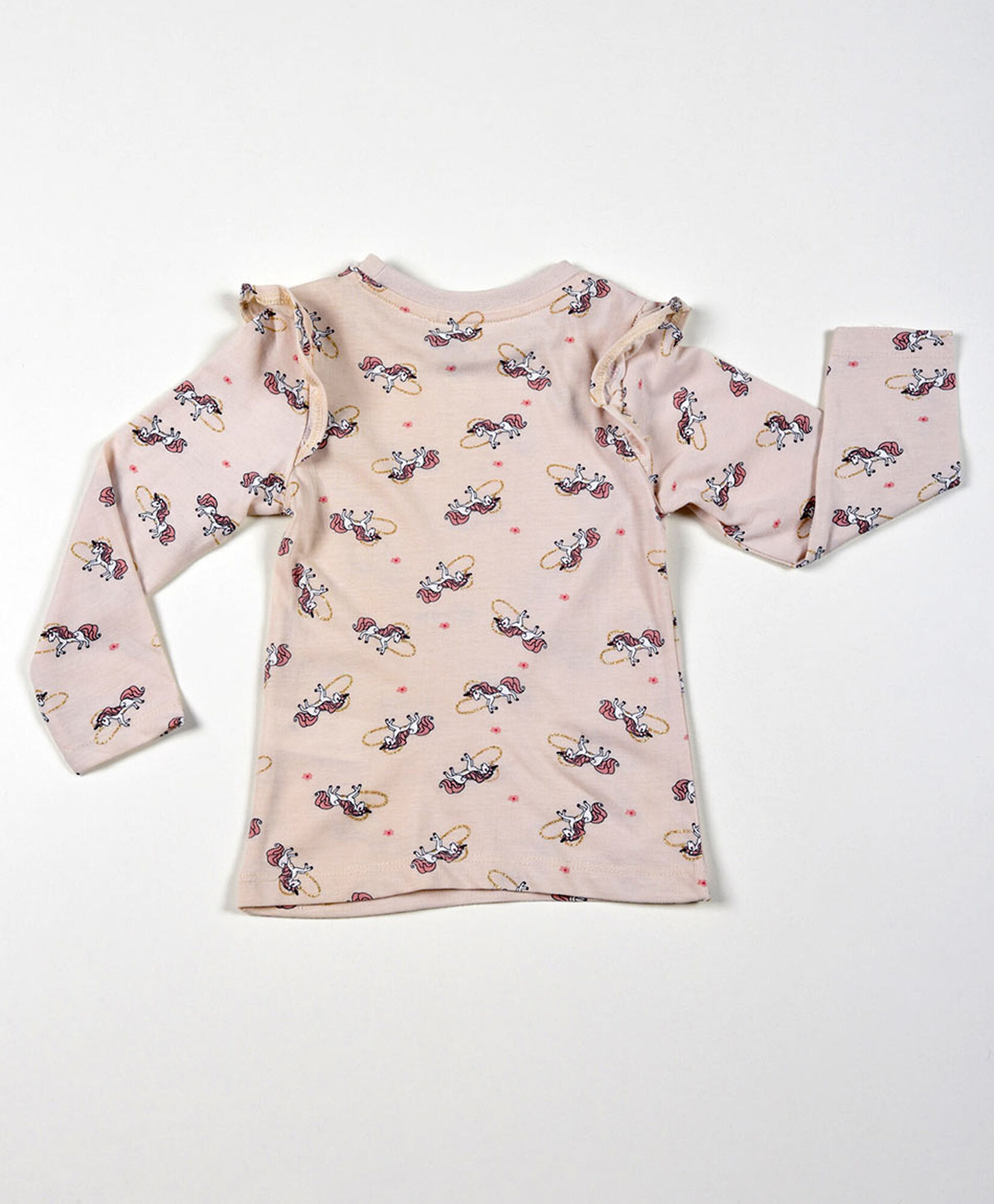 Polera bebé unicornio vuelos manga larga Polera bebé unicornio vuelos manga larga