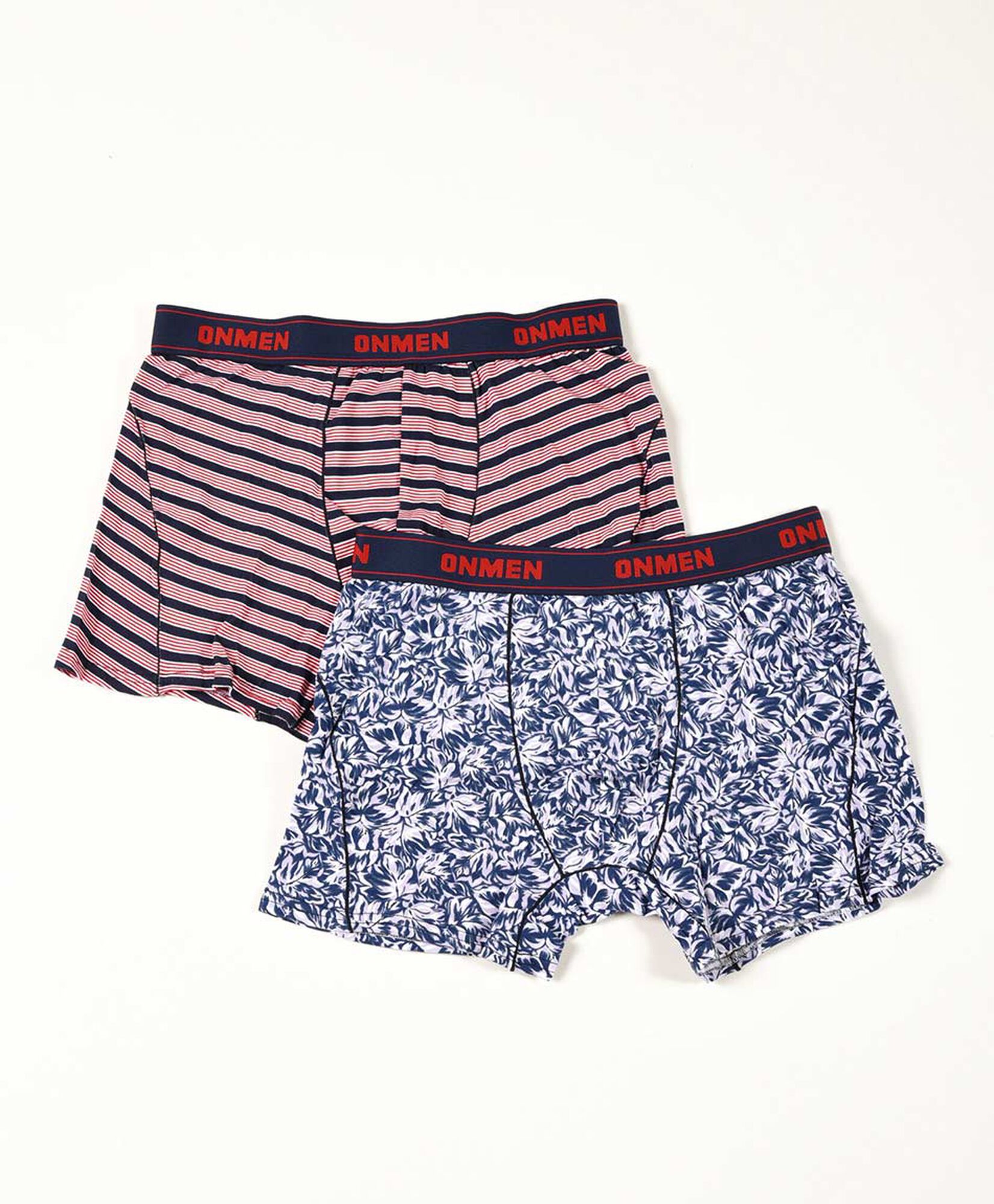 Pack 2 boxer hombre líneas y hojas Pack 2 boxer hombre líneas y hojas