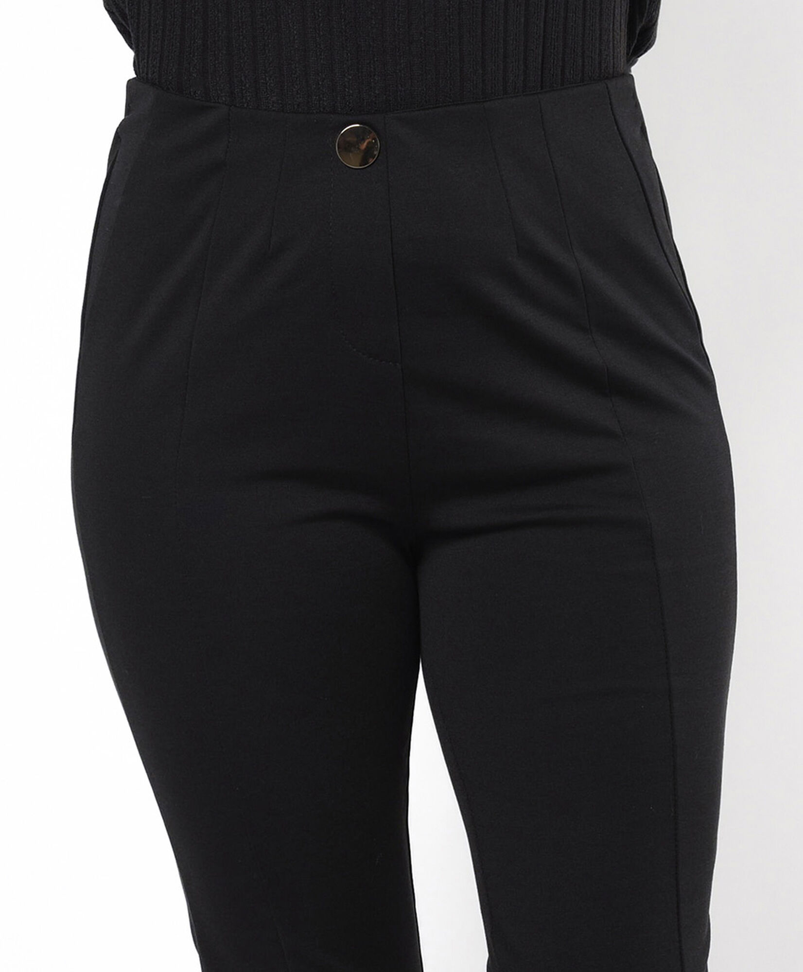 Leggins mujer pinzas botón skinny fit Leggins mujer pinzas botón skinny fit