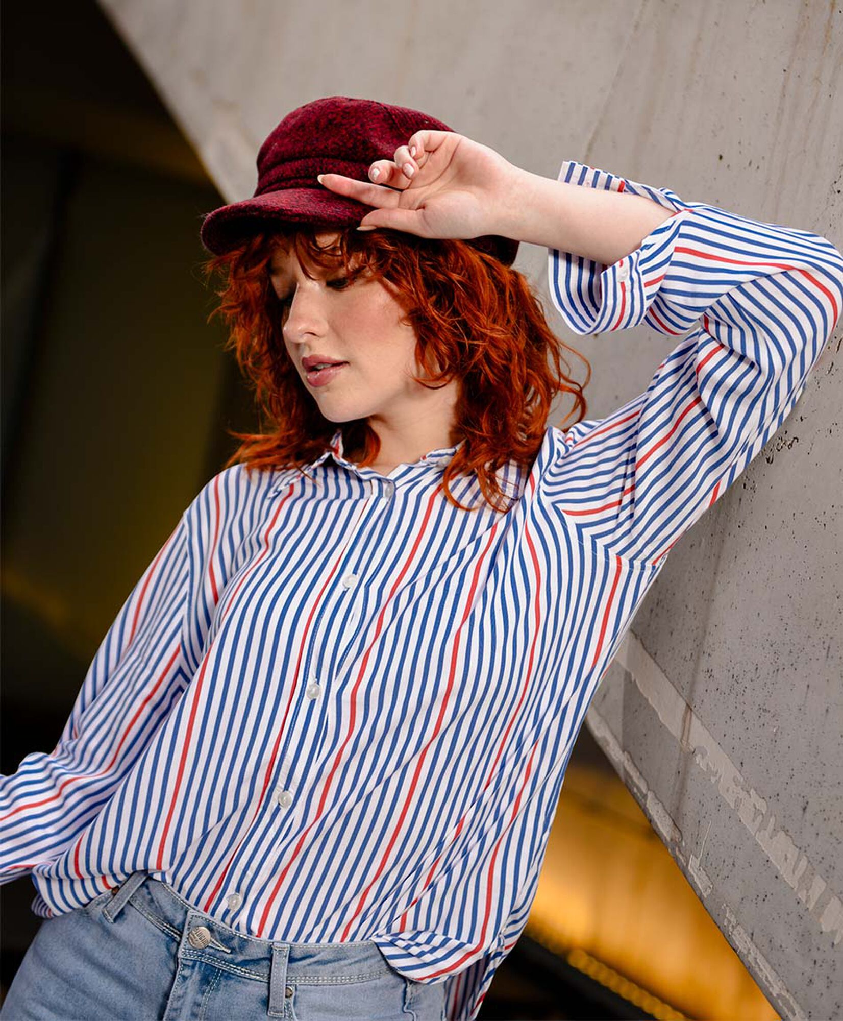 Blusa mujer líneas bicolor Blusa mujer líneas bicolor