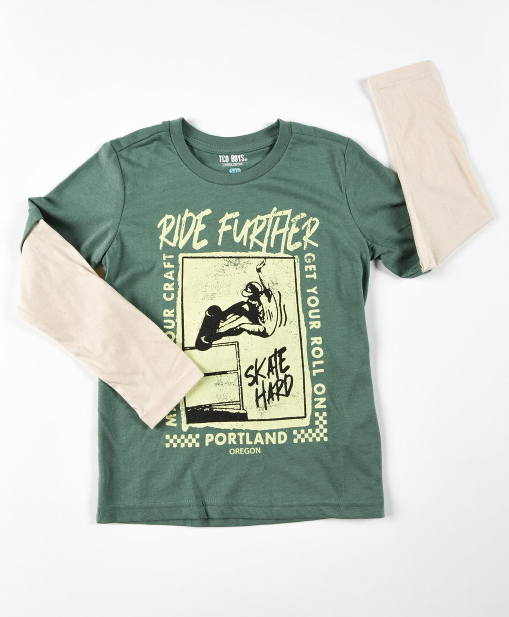 Polera niño skate bicolor Polera niño skate bicolor